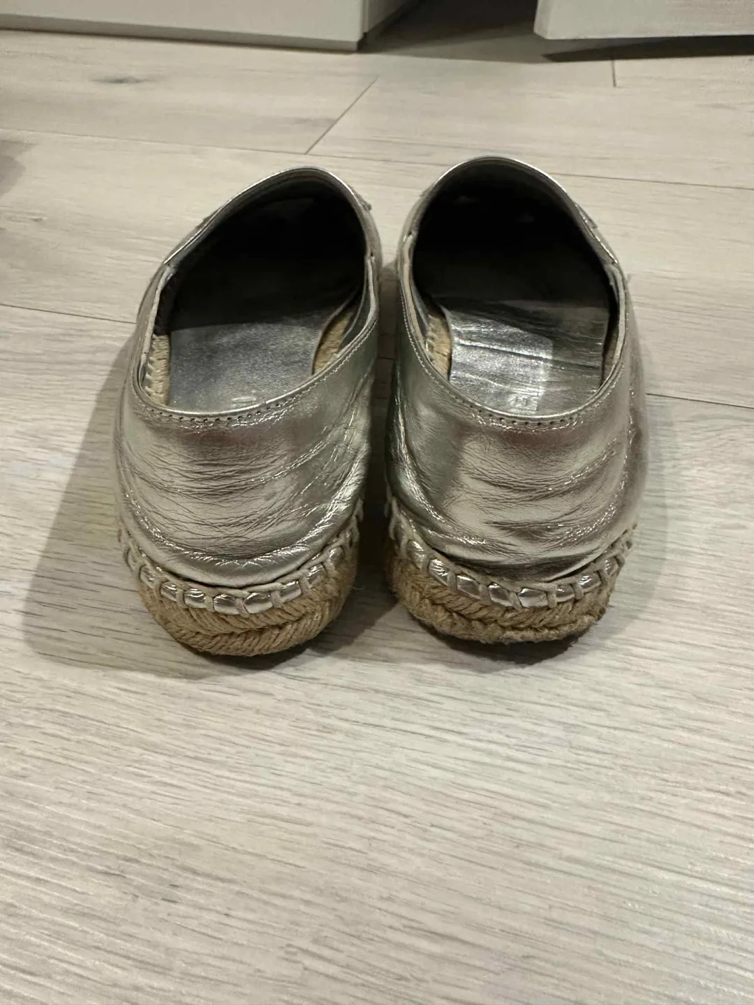 Authentic Chanel Espadrilles Silver image indicator(3)