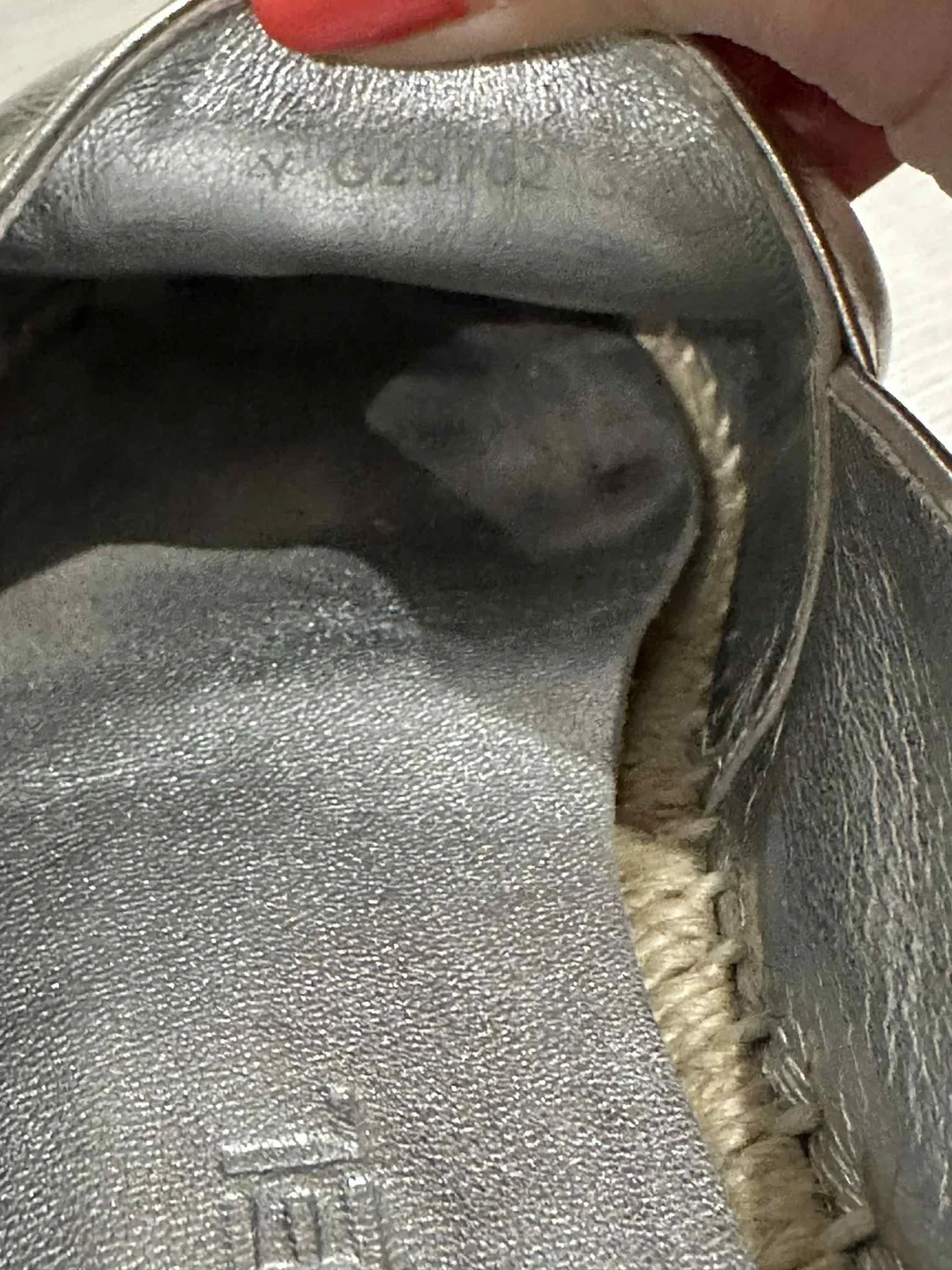 Authentic Chanel Espadrilles Silver image indicator(5)