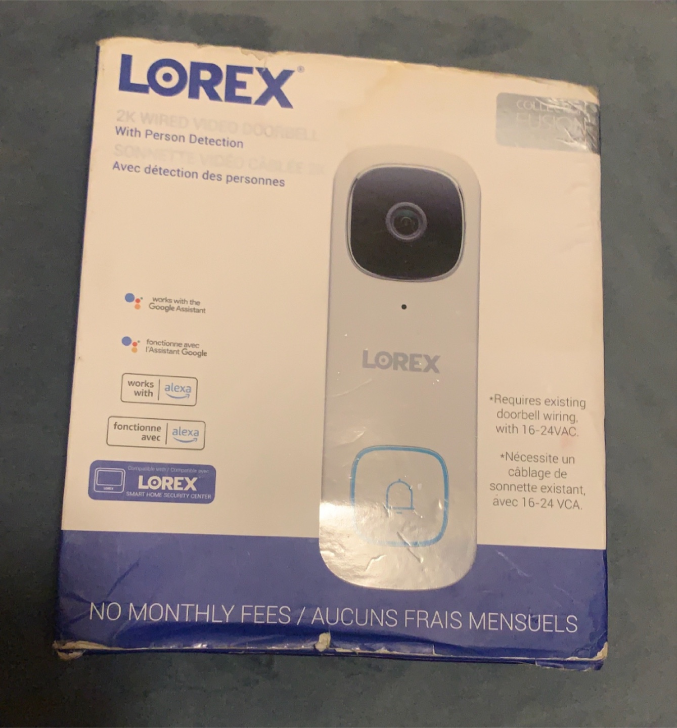 Lorex 2K Wired Video Doorbell - New in Box