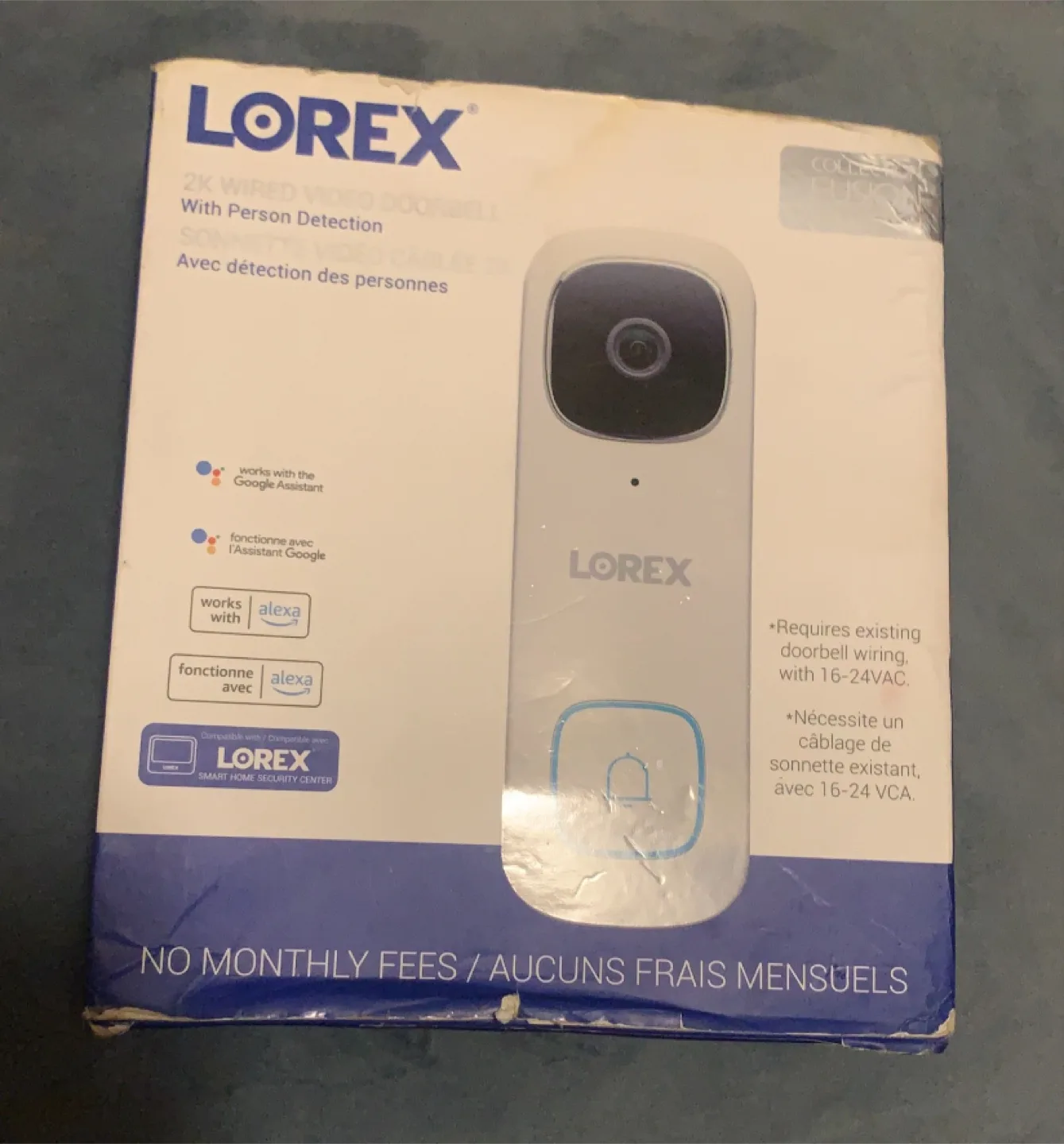 Lorex 2K Wired Video Doorbell - New in Box thumbnail