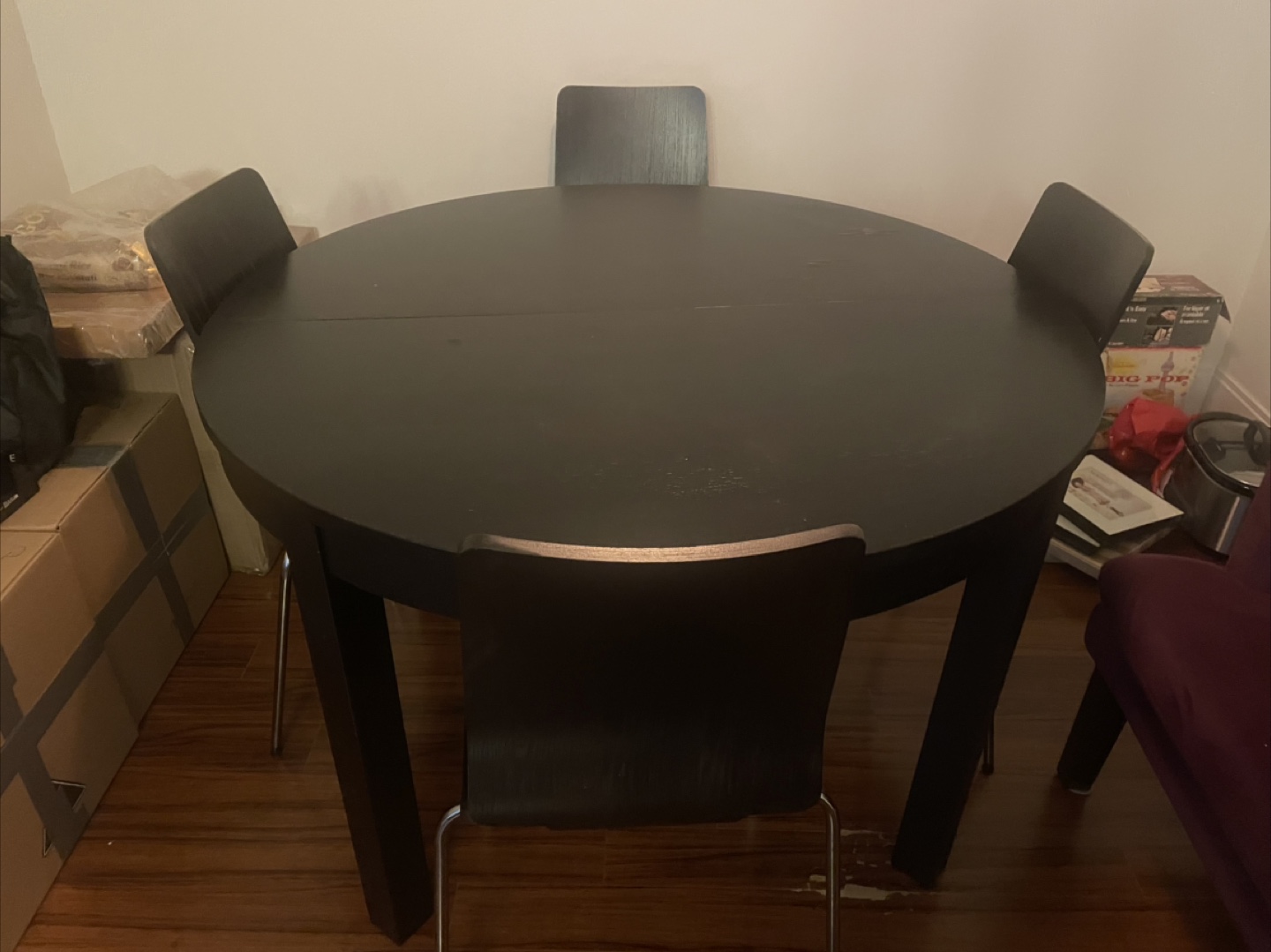 MOVING SALE- IKEA dark brown dining table.