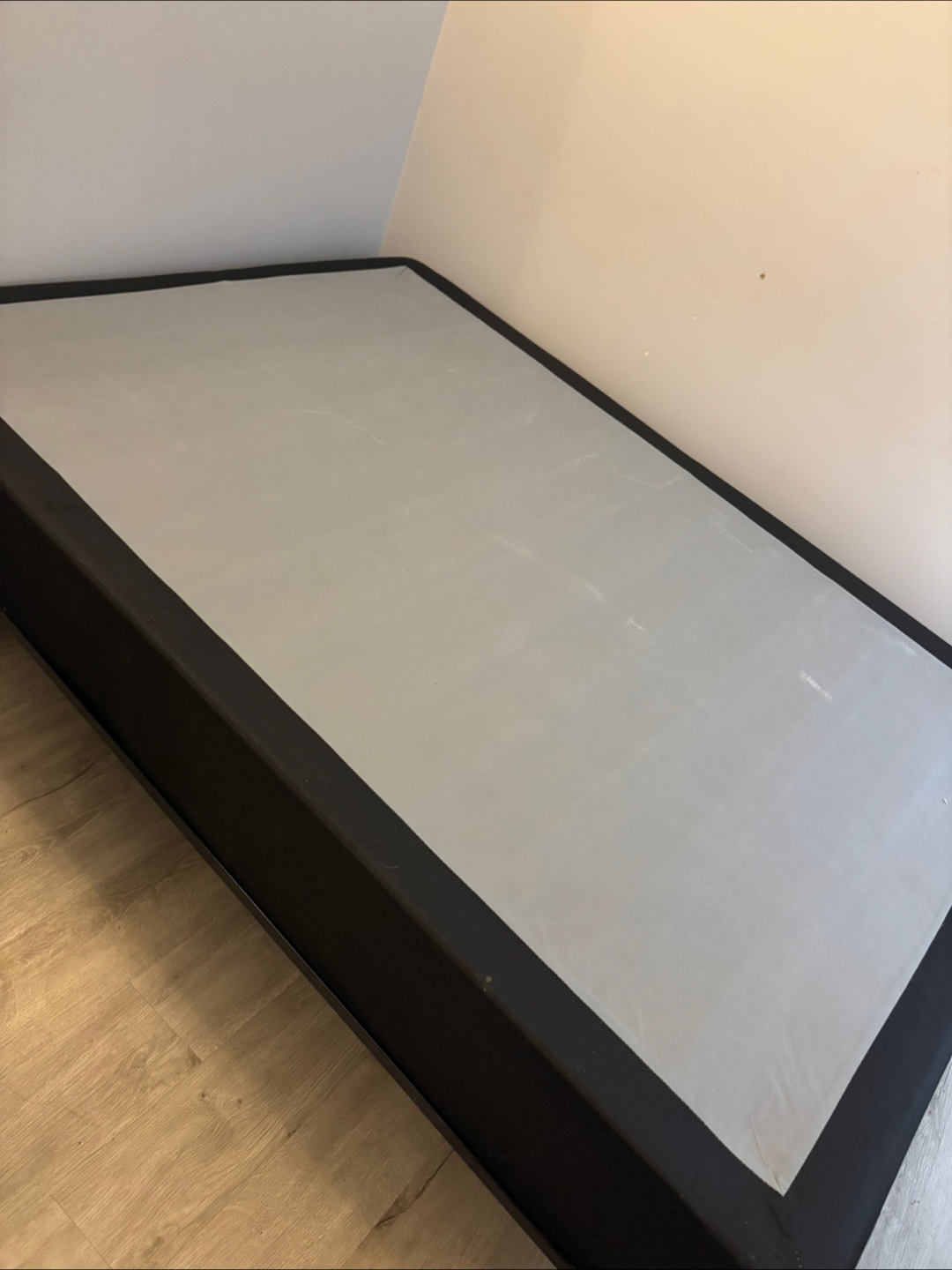 Full size box spring and metal frame - photo 2
