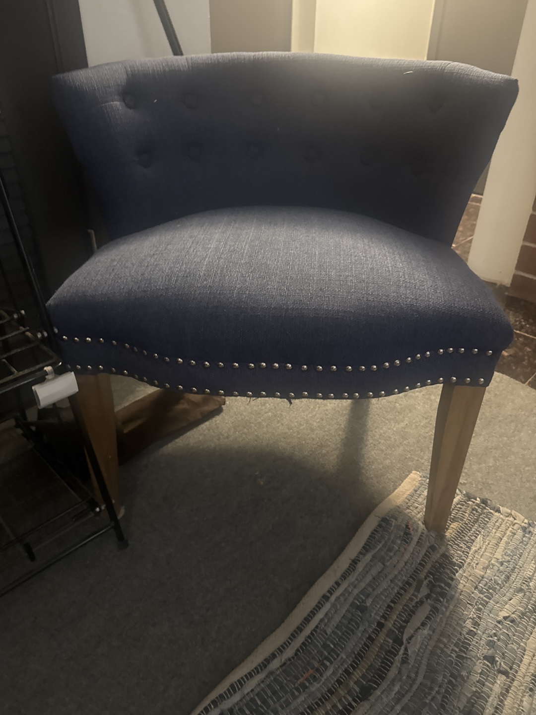 Navy Blue Accent Chair