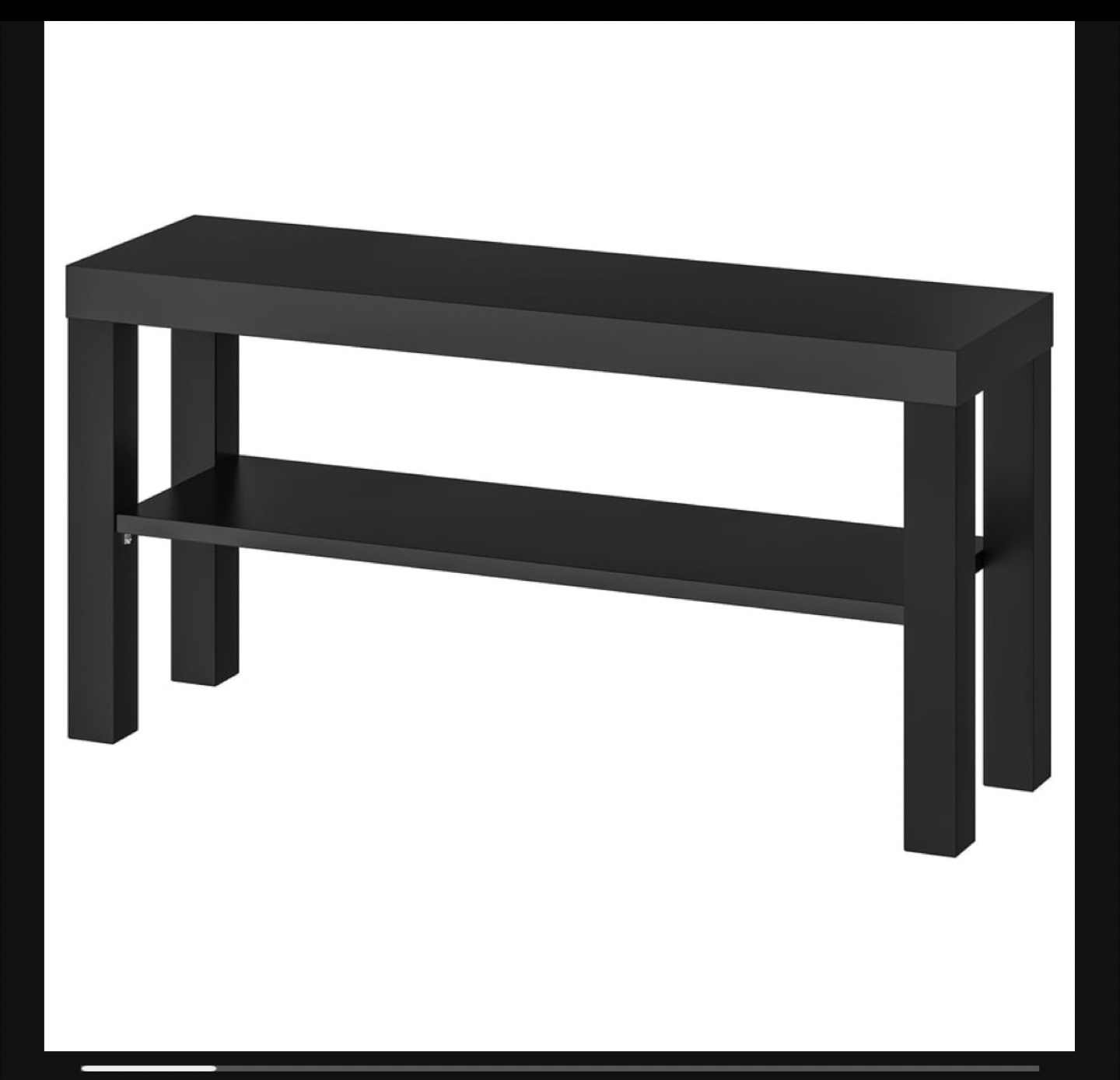 IKEA Lack Bench, Black-Brown, 35 3/8"