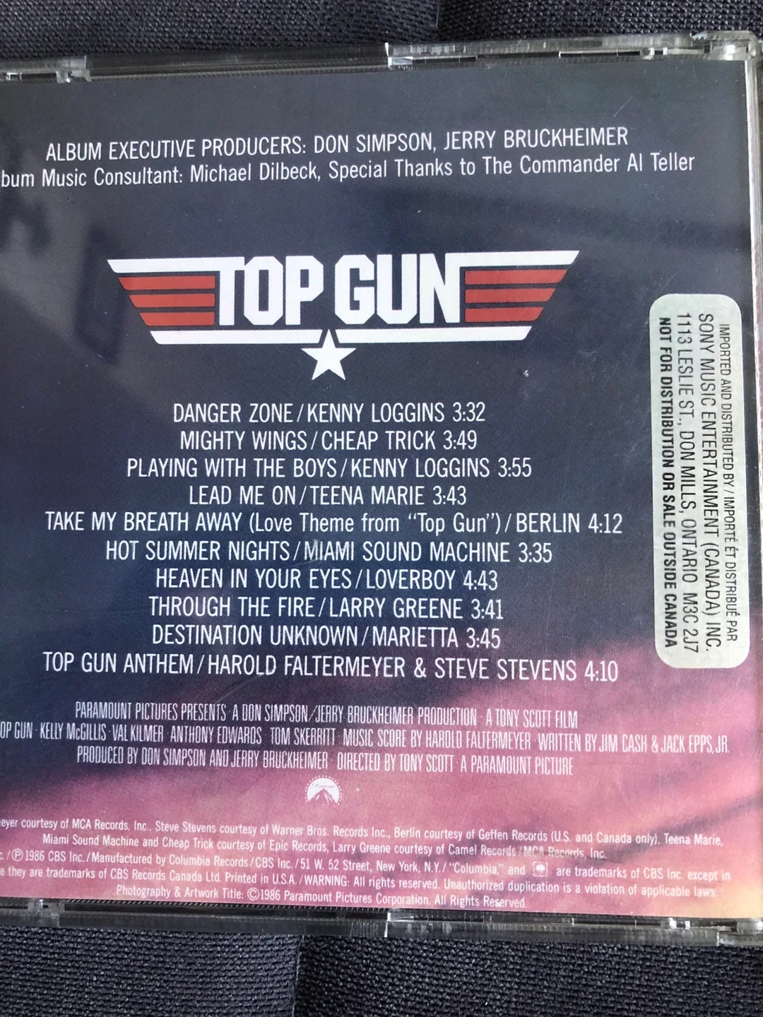 Top Gun Original Motion Picture Soundtrack CD image indicator(5)