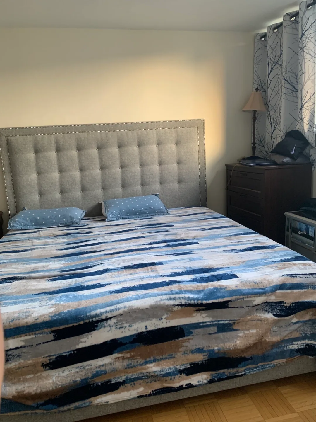 Upholstered Bed with Frame thumbnail