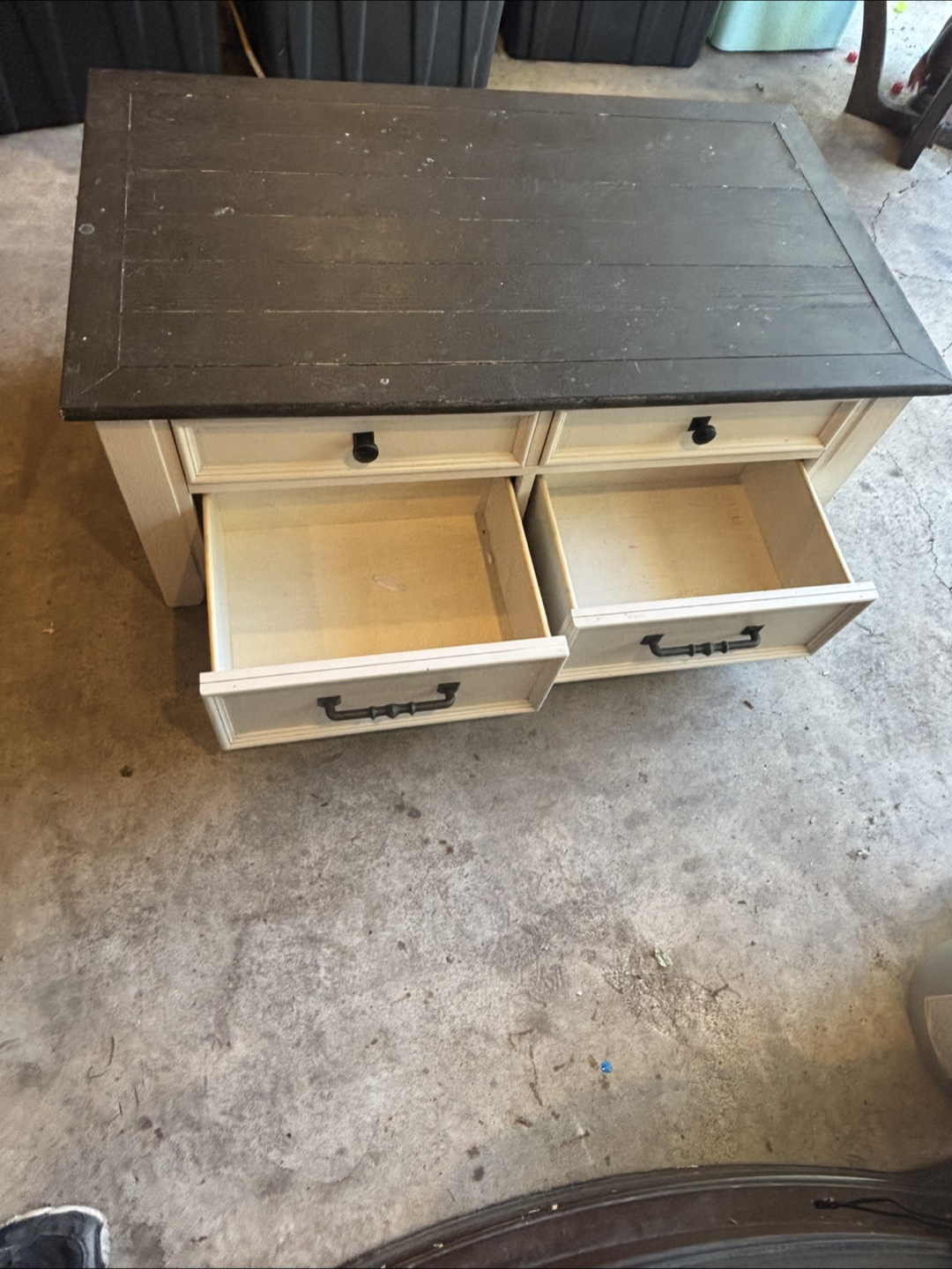 Lift Top Coffee Table with Drawers - photo 3