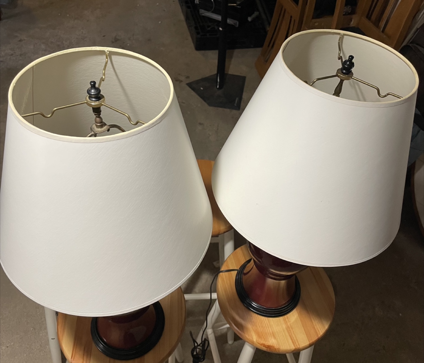 2 Burgundy Lamps. 28” - photo 5