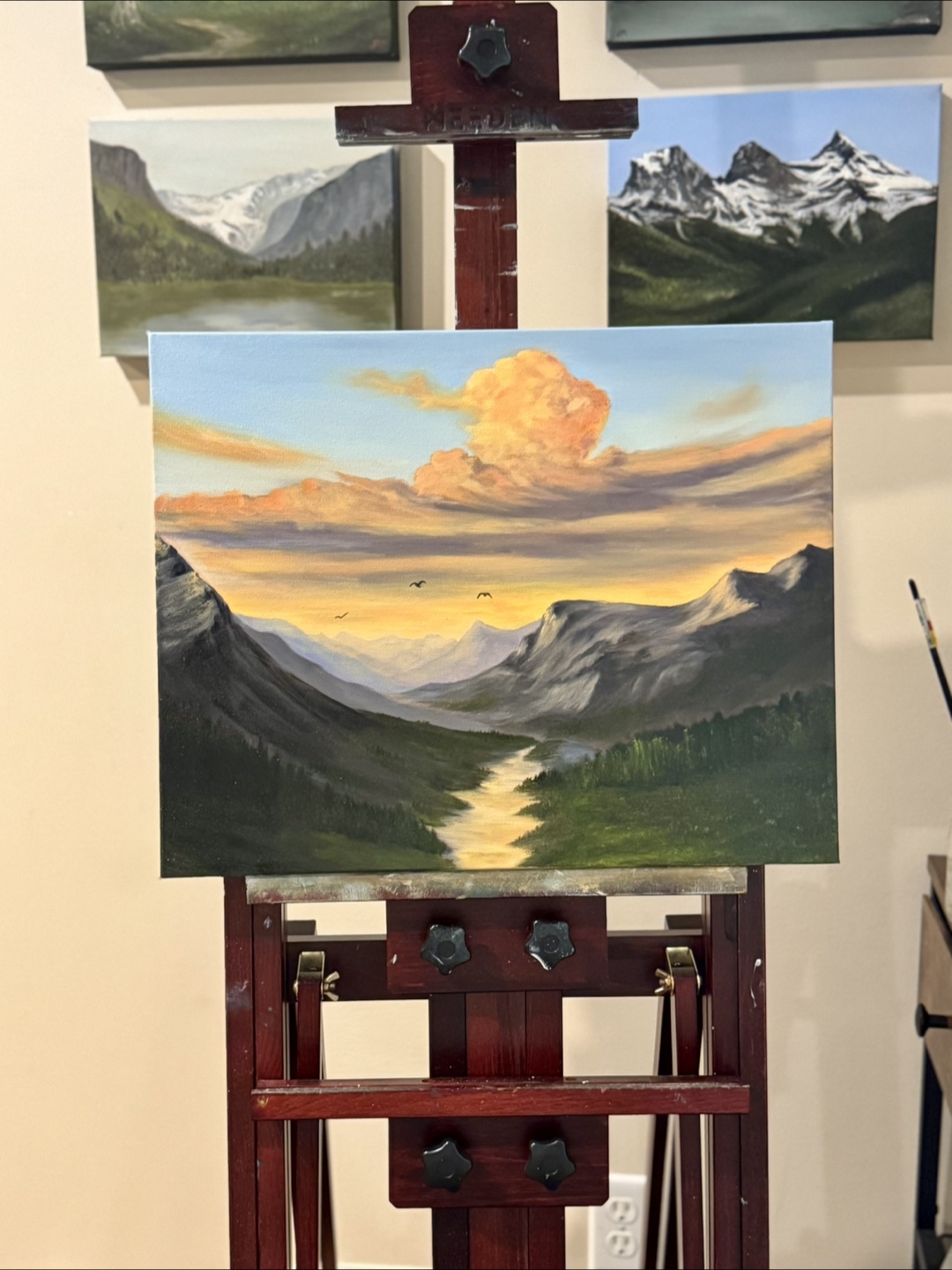 Original Oil Painting sunset