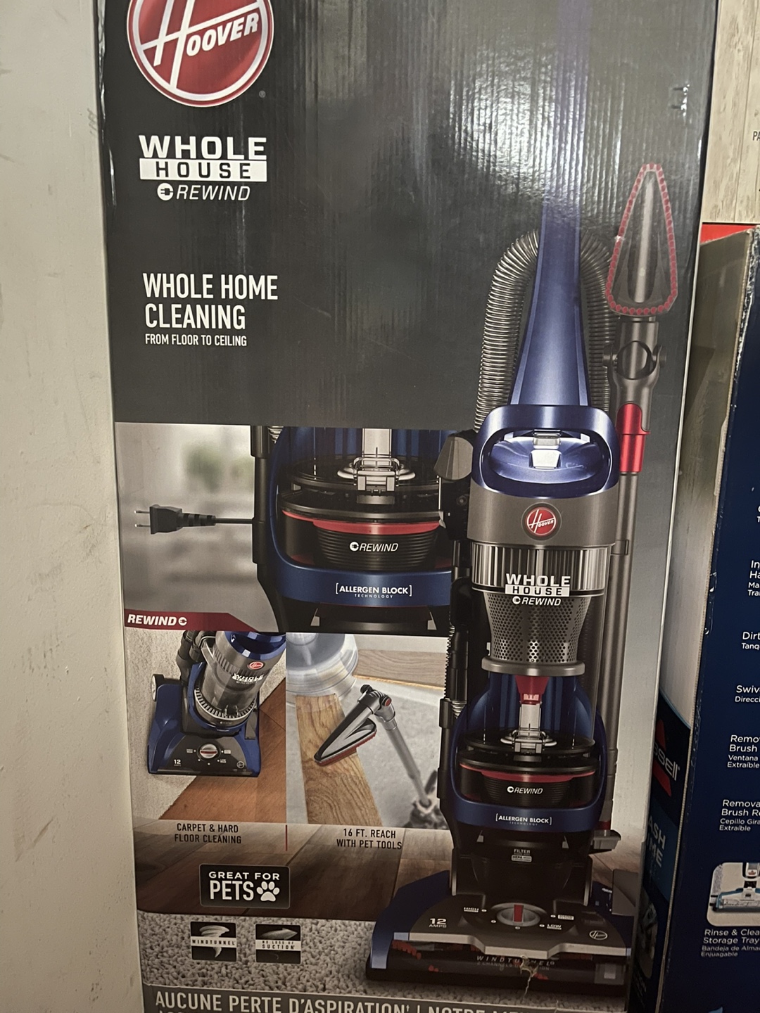 Hoover Whole House Rewind Vacuum - Great for Pets!