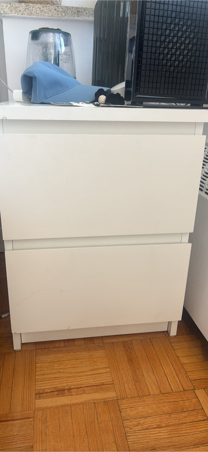 White nightstand