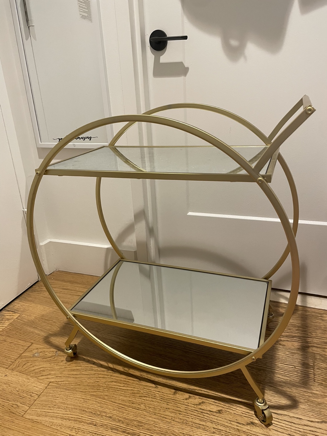 Olivia & May Gold Bar Cart - photo 3
