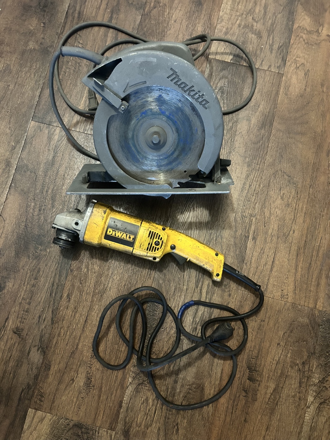 DeWalt 7” Angle Grinder & Makita Circular Saw