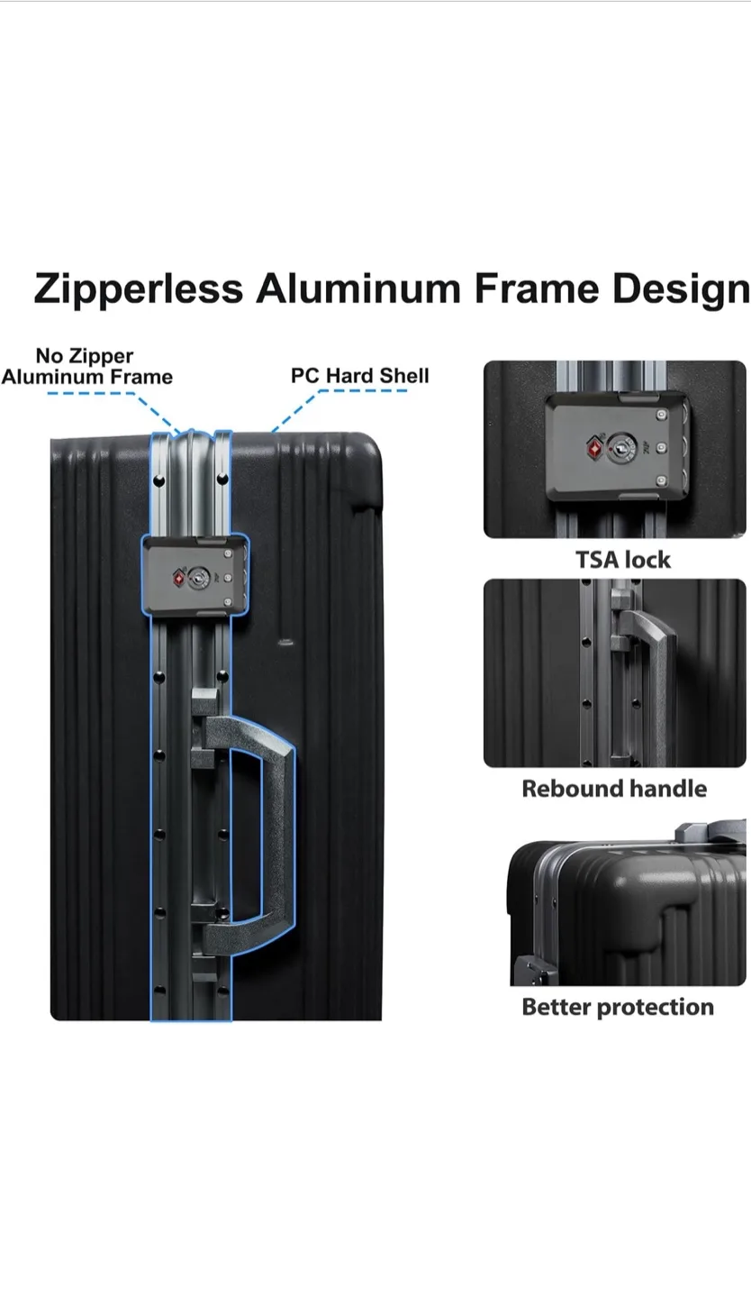 Rolling Suitcase with USB Charge Cord - Brand New image indicator(6)