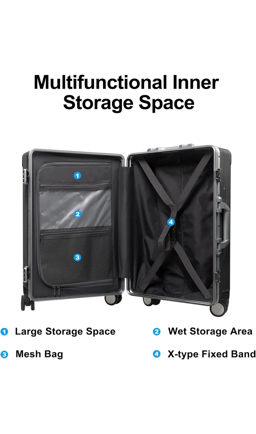 Rolling Suitcase with USB Charge Cord - Brand New image indicator(3)