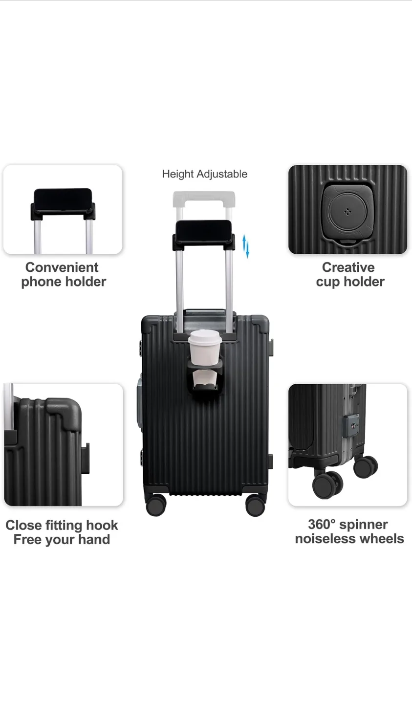 Rolling Suitcase with USB Charge Cord - Brand New image indicator(4)
