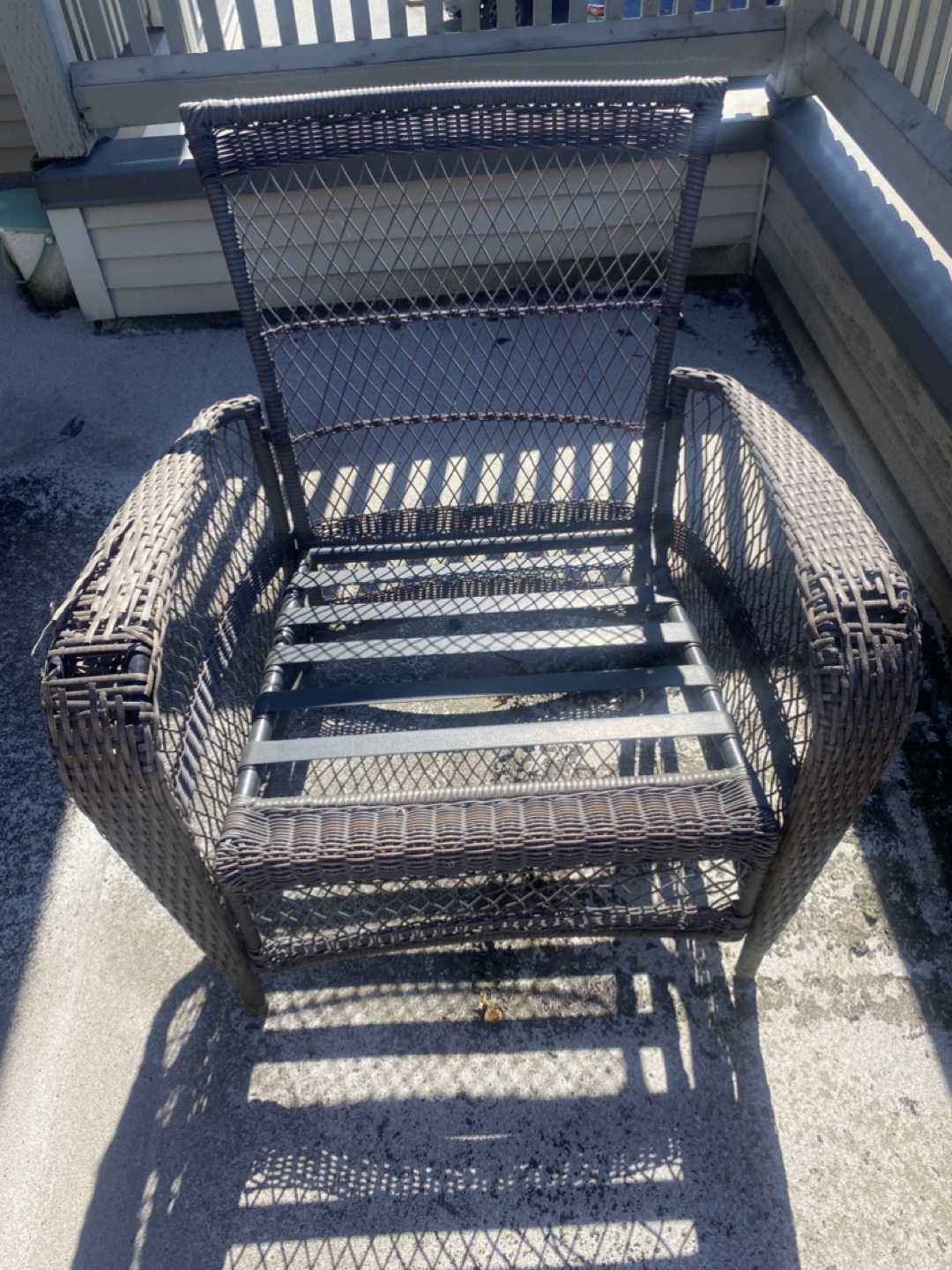 Wicker Patio Set - Loveseat, Chairs & Table - photo 5