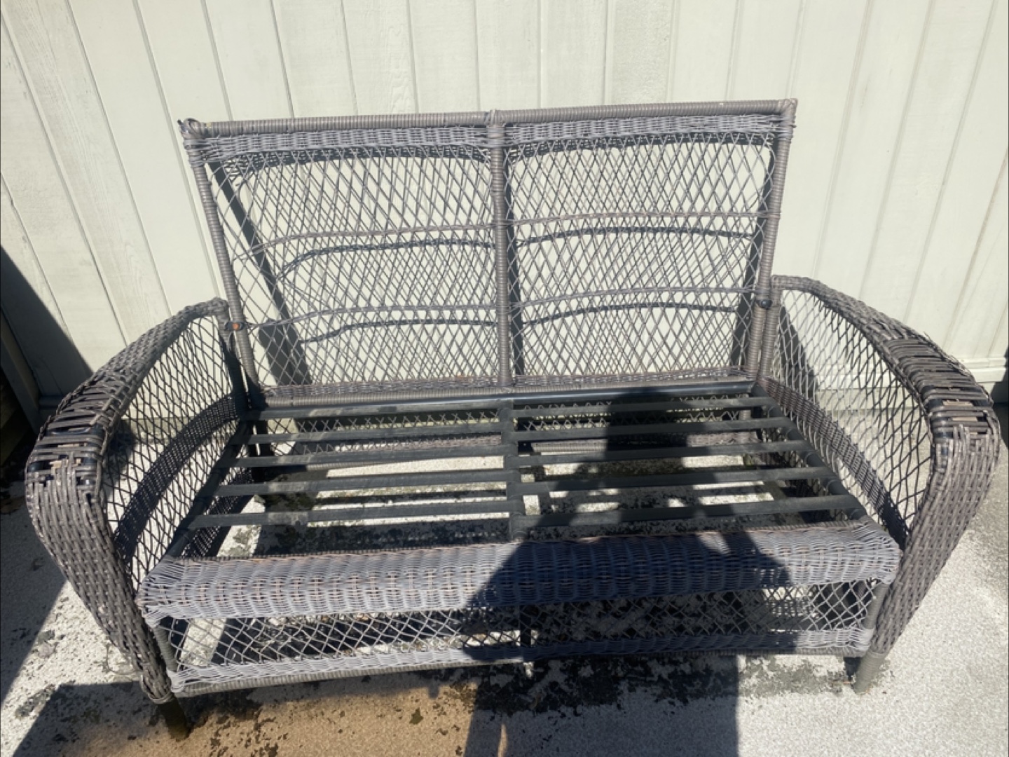 Wicker Patio Set - Loveseat, Chairs & Table