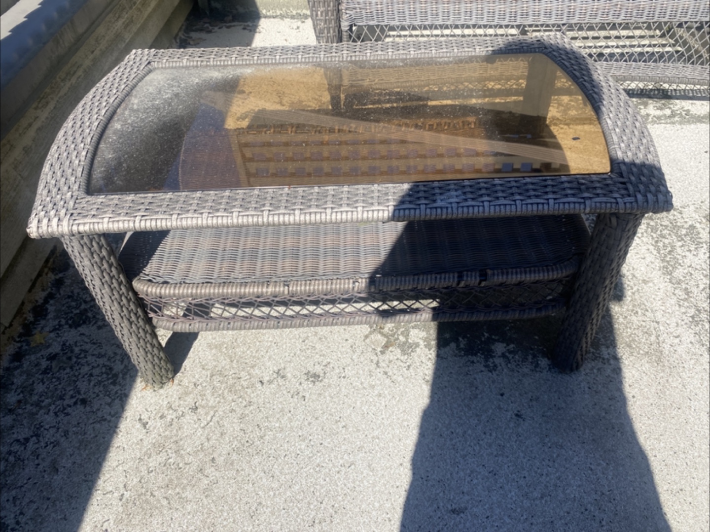 Wicker Patio Set - Loveseat, Chairs & Table - photo 2