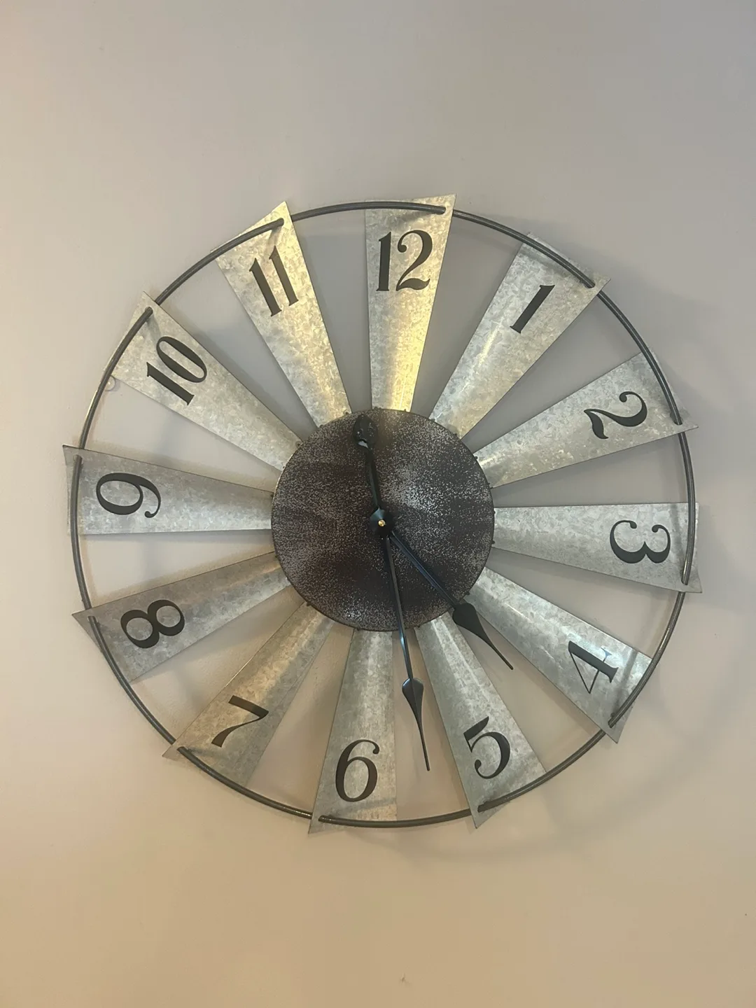 24 Inch Farmhouse Windmill Wall Clock thumbnail