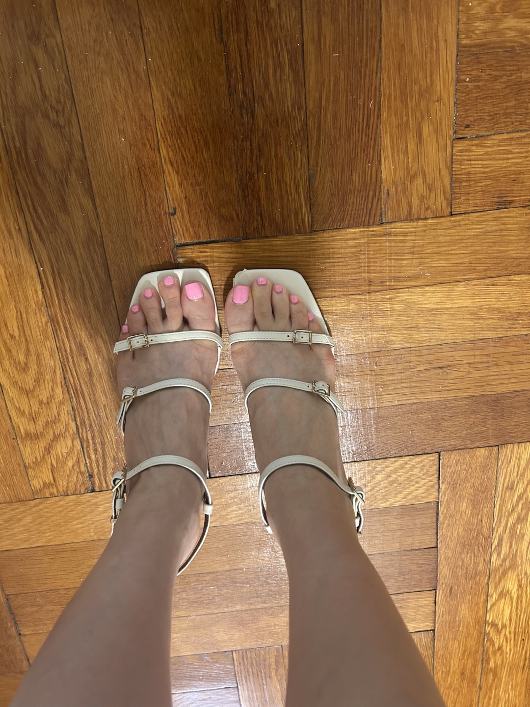 Zara White Heeled Sandals - Size 38 - photo 2