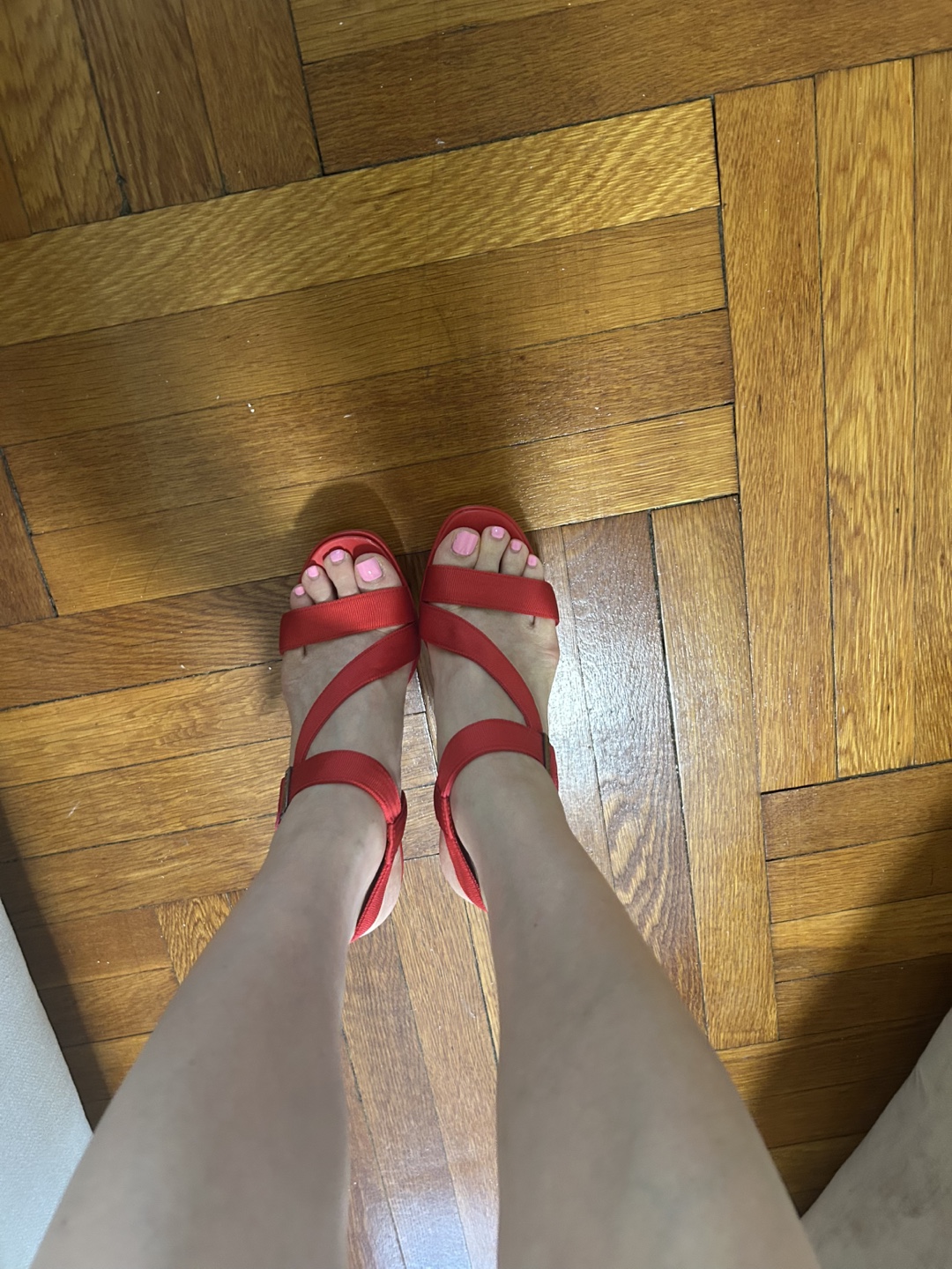 BCBGeneration Red Wedge Sandals - photo 3