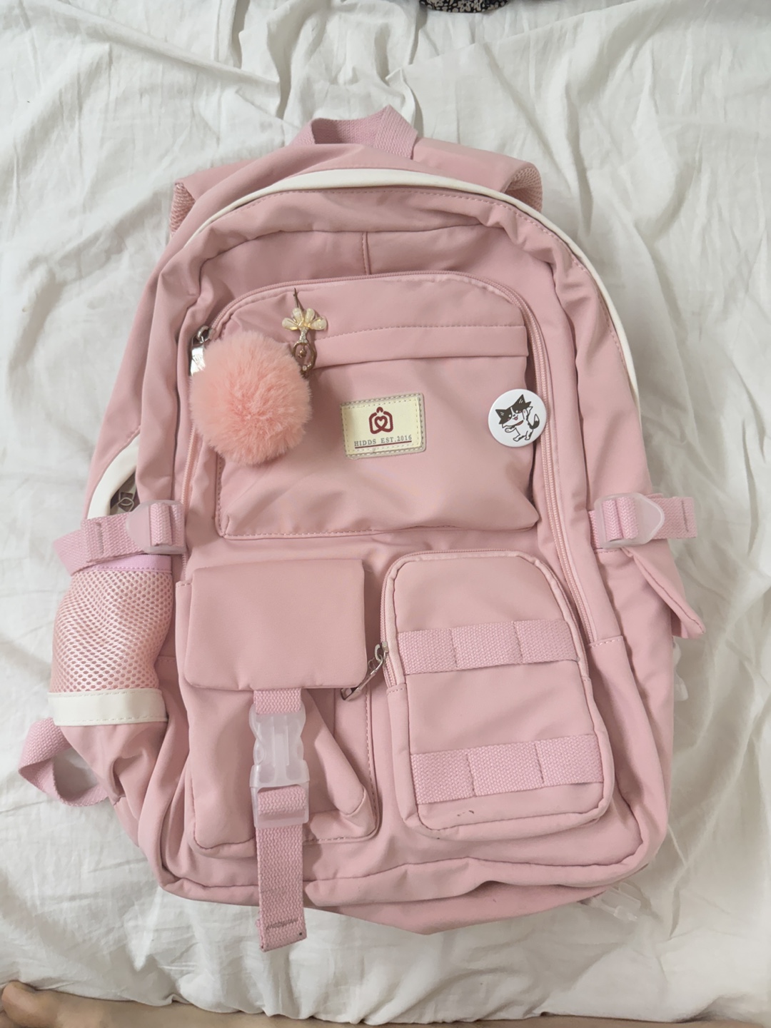 Pink Laptop Backpack - School, College, Travel
