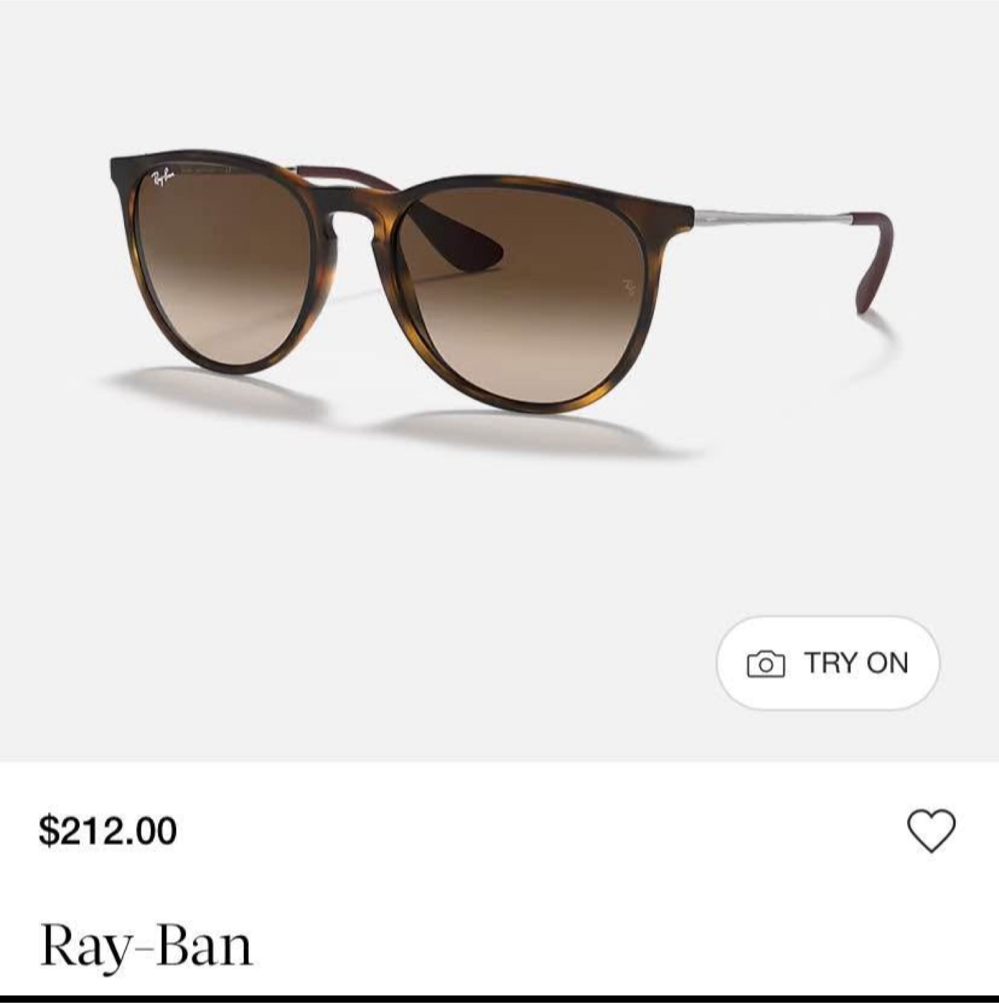 Ray-Ban Brown Gradient Sunglasses