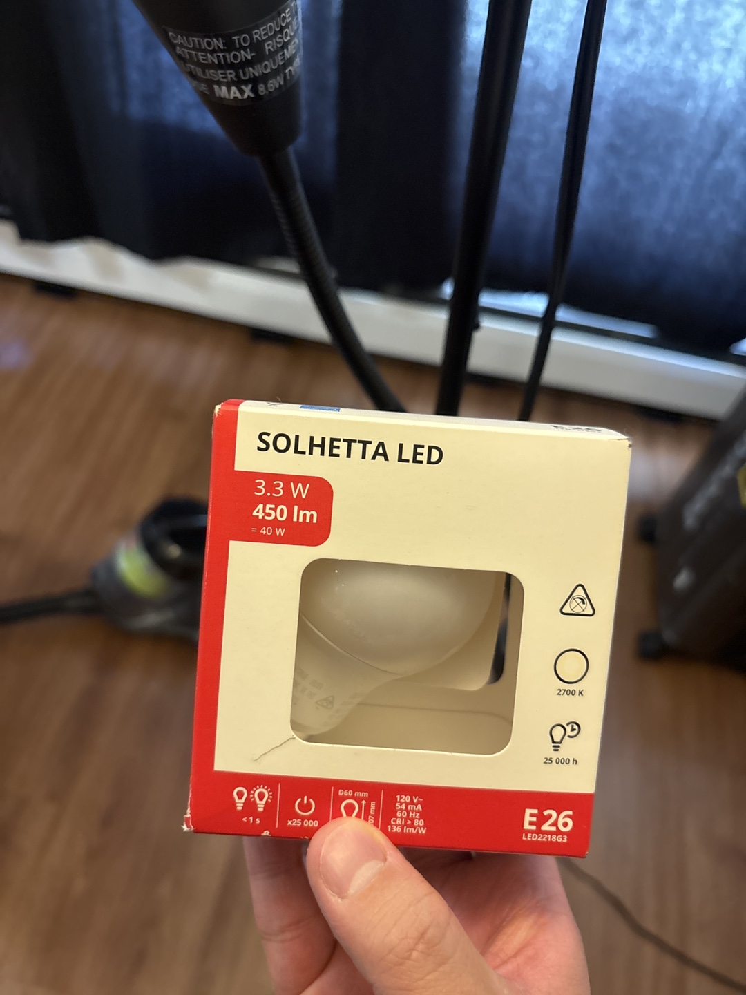 IKEA Floor lamp + Solhetta LED Bulb - photo 2