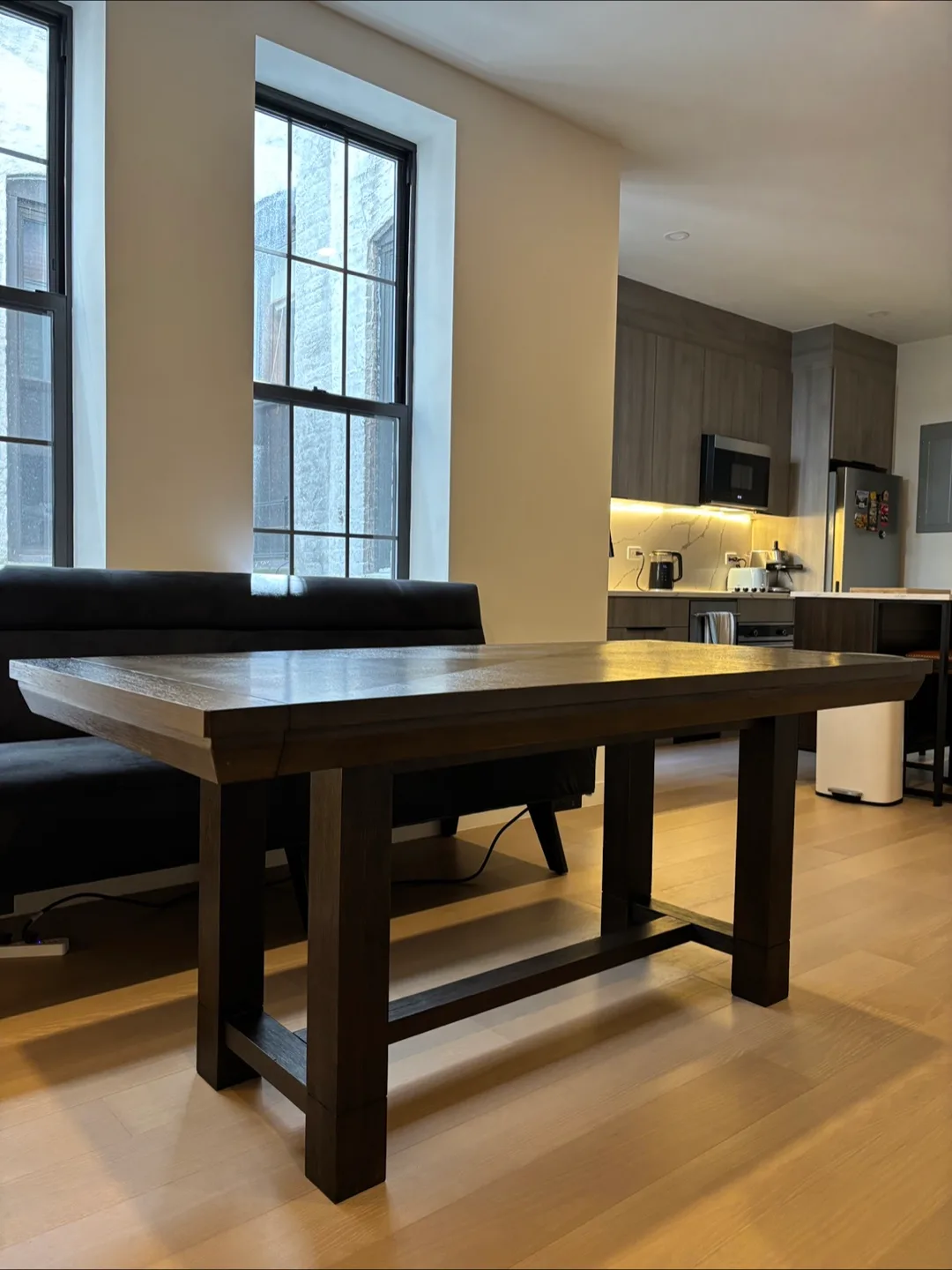 Ashley Furniture Dark Wood Dining Table w/ Chairs thumbnail