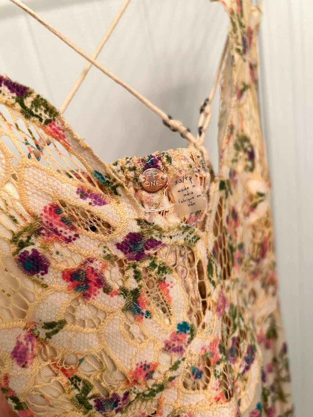 Free People Floral Mini Dress - Size XS image indicator(5)