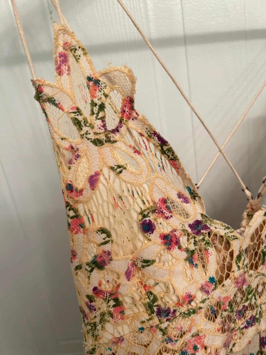 Free People Floral Mini Dress - Size XS image indicator(6)