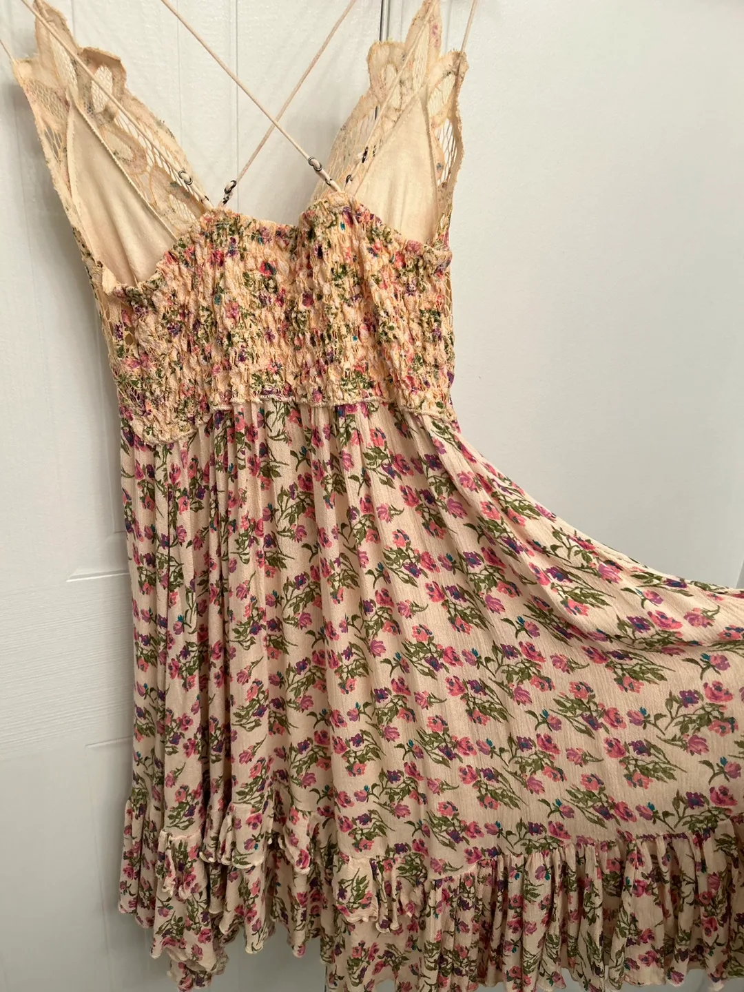 Free People Floral Mini Dress - Size XS image indicator(2)