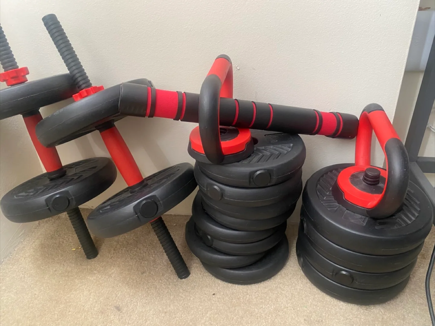 Adjustable Dumbbell Set with Kettlebell Connectors thumbnail