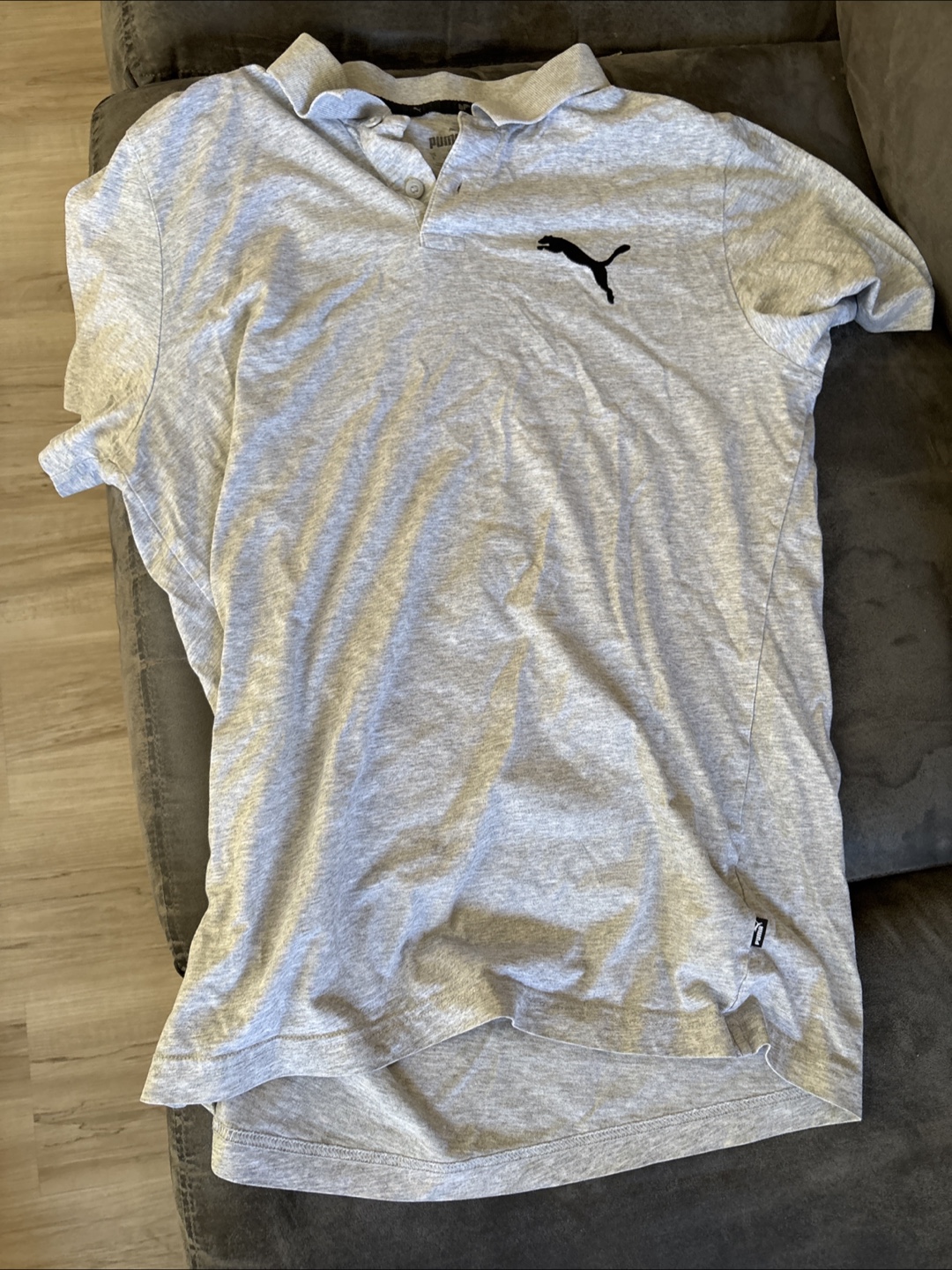 Puma Grey Polo Shirt (adult small)