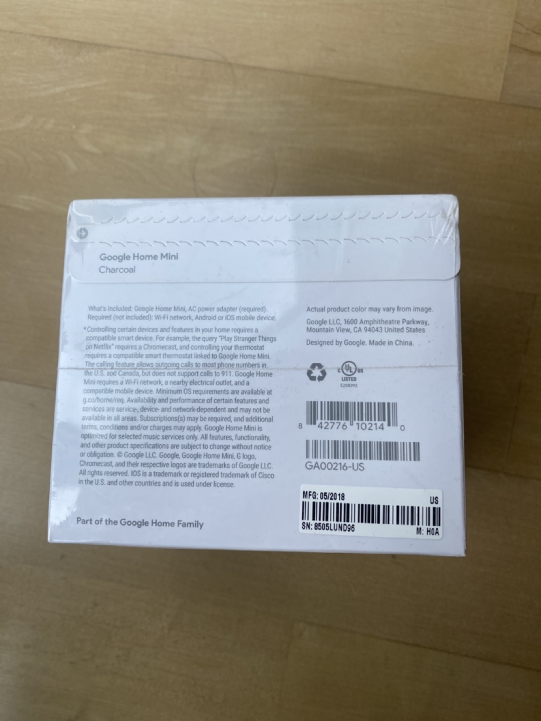 Google Home Mini Charcoal - New in Box - photo 3