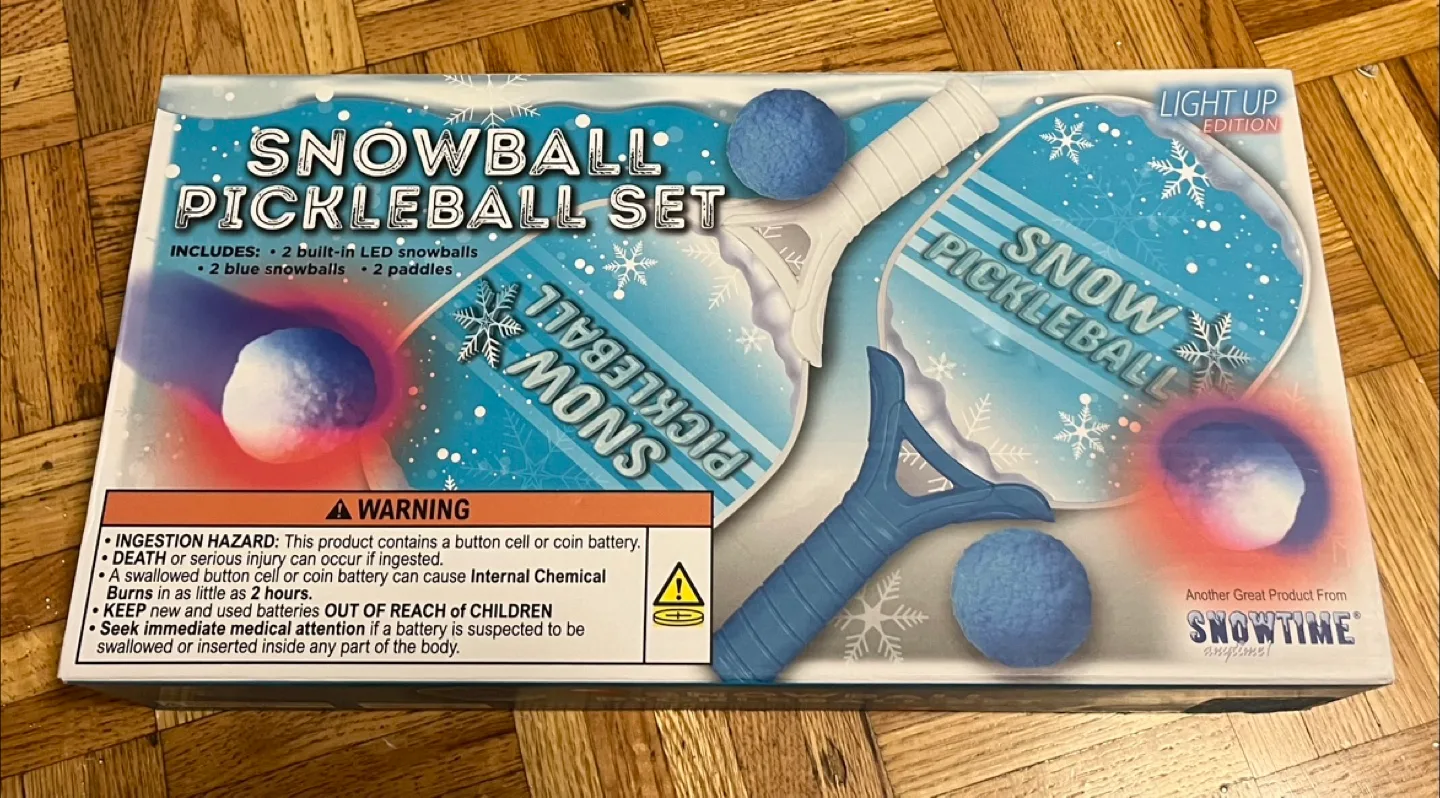 Snowtime Snowball Pickleball Set - Light Up Edition thumbnail