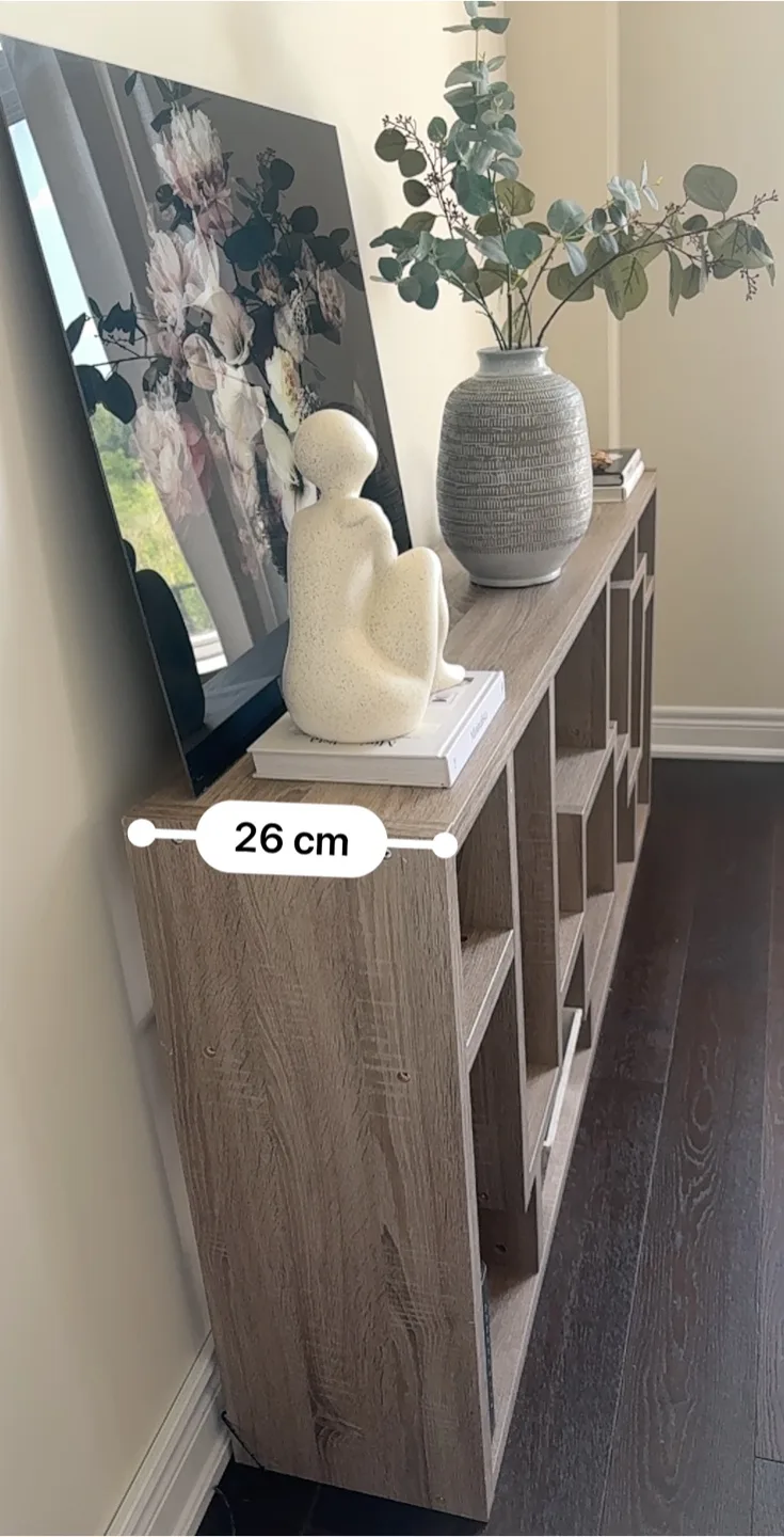 Wood Console Table with Shelves image indicator(6)