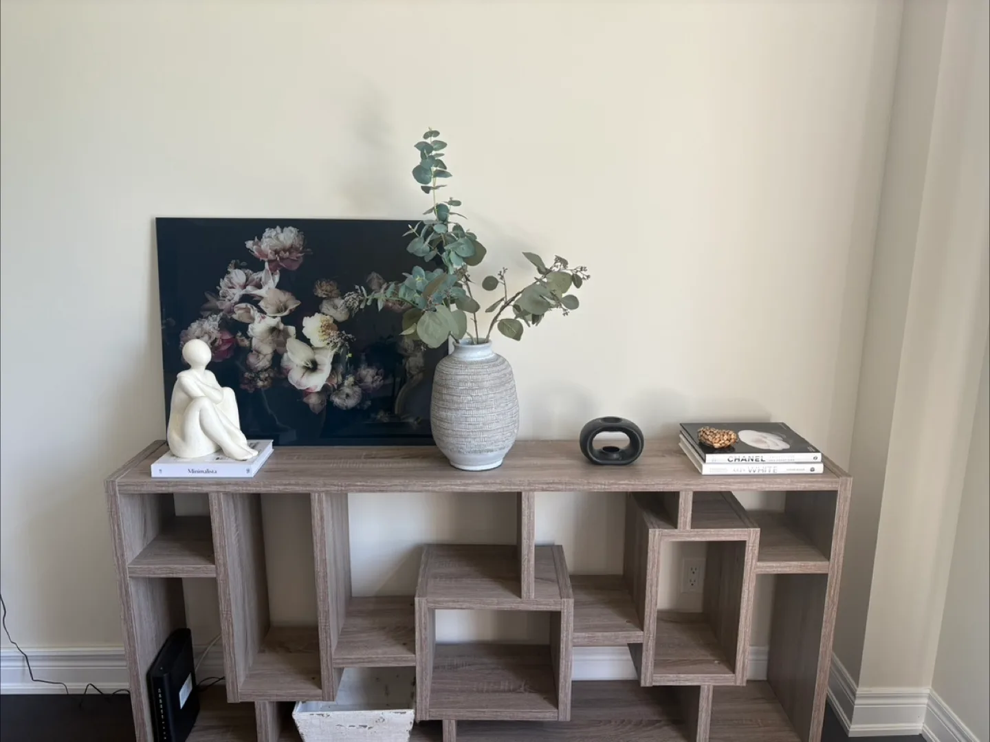 Wood Console Table with Shelves image indicator(3)