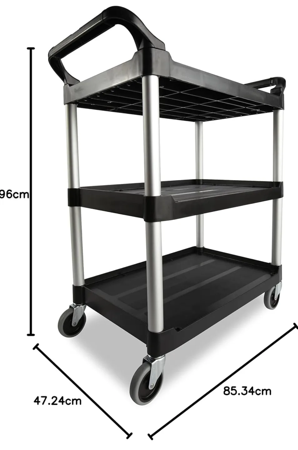Rubbermaid Commercial 3-Shelf Utility Cart image indicator(3)