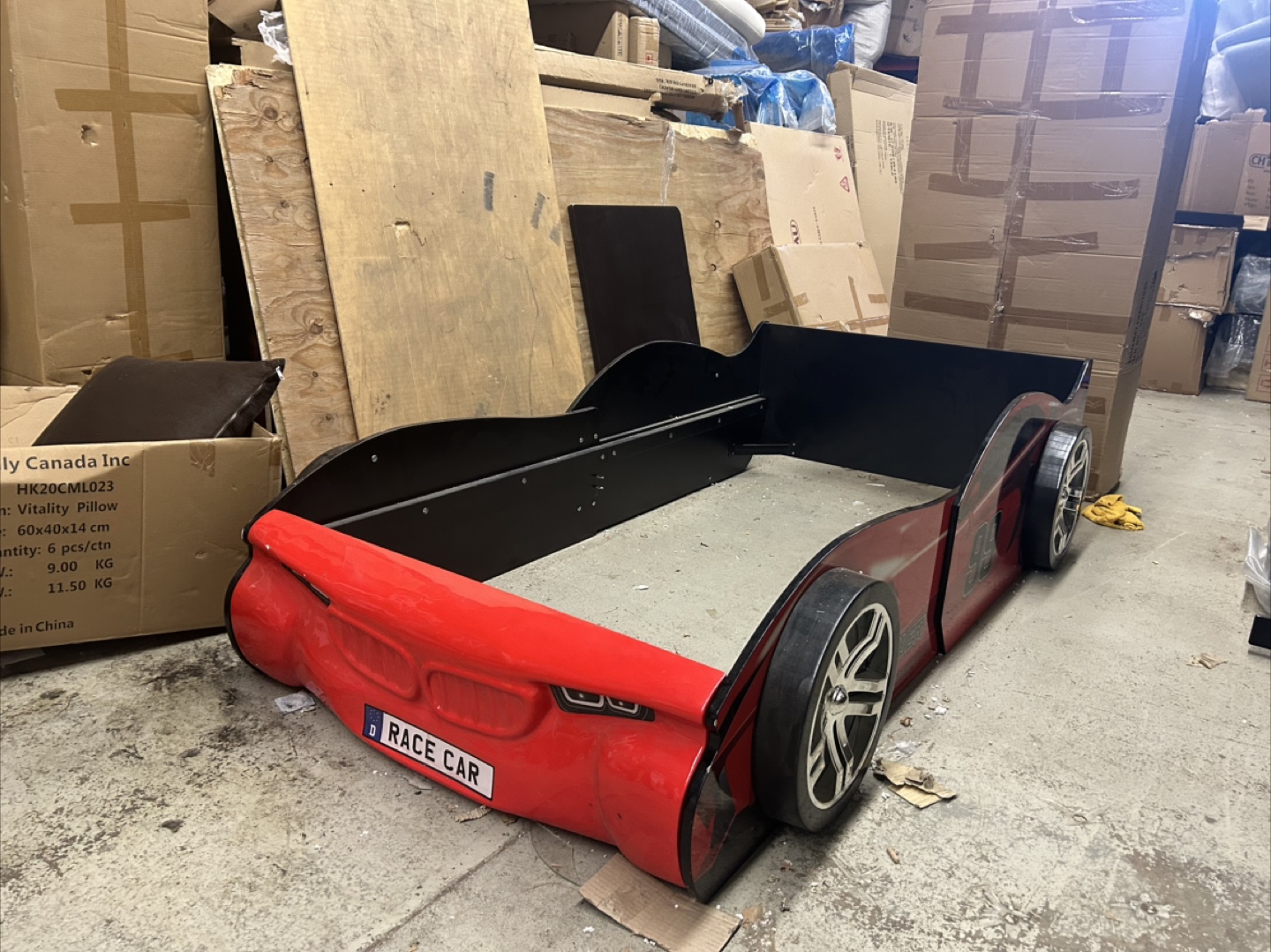 Closing sale—Race Car Bed - Red & Black