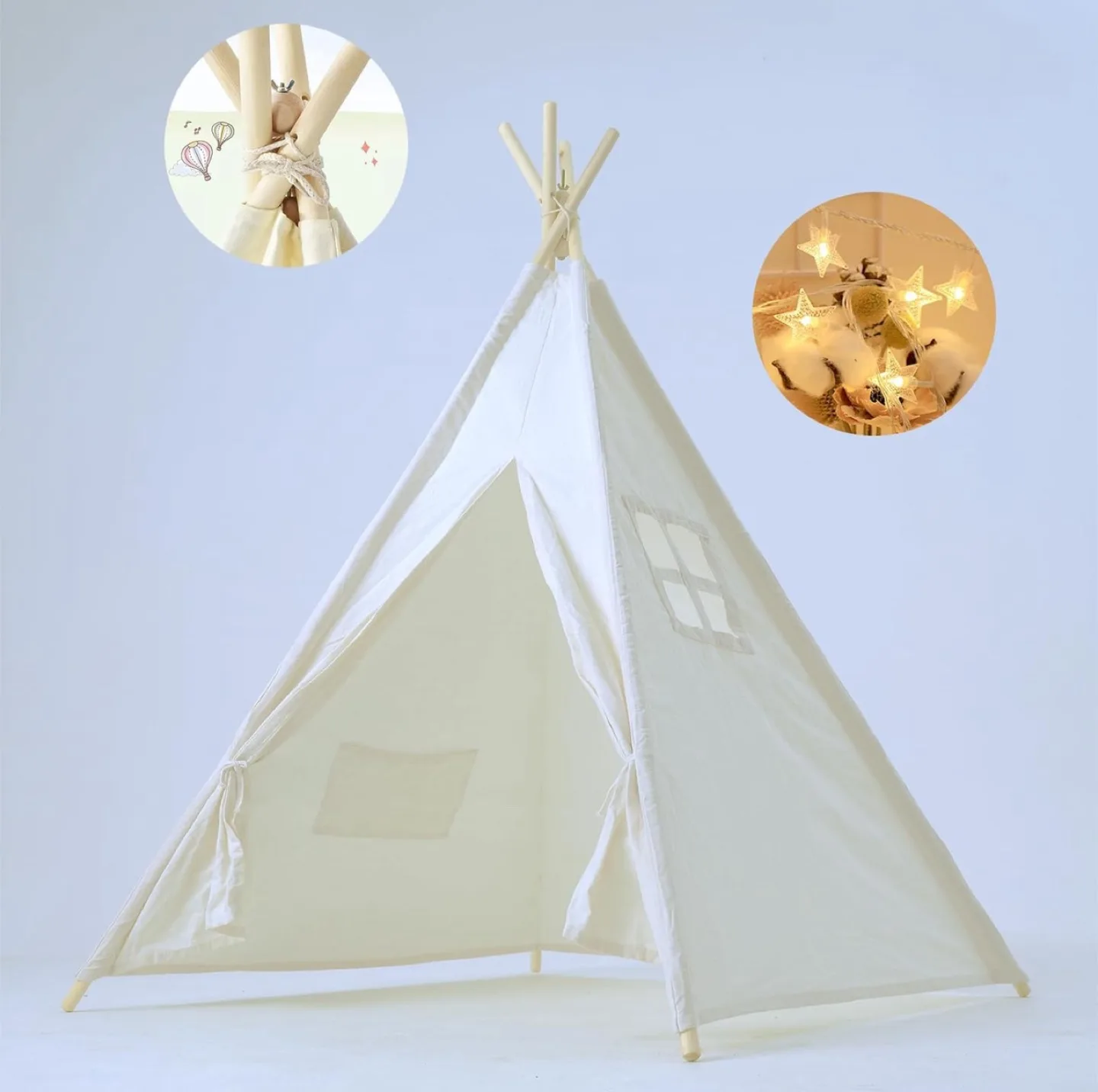 Kids Teepee Tent - Great for Playtime! image indicator(2)