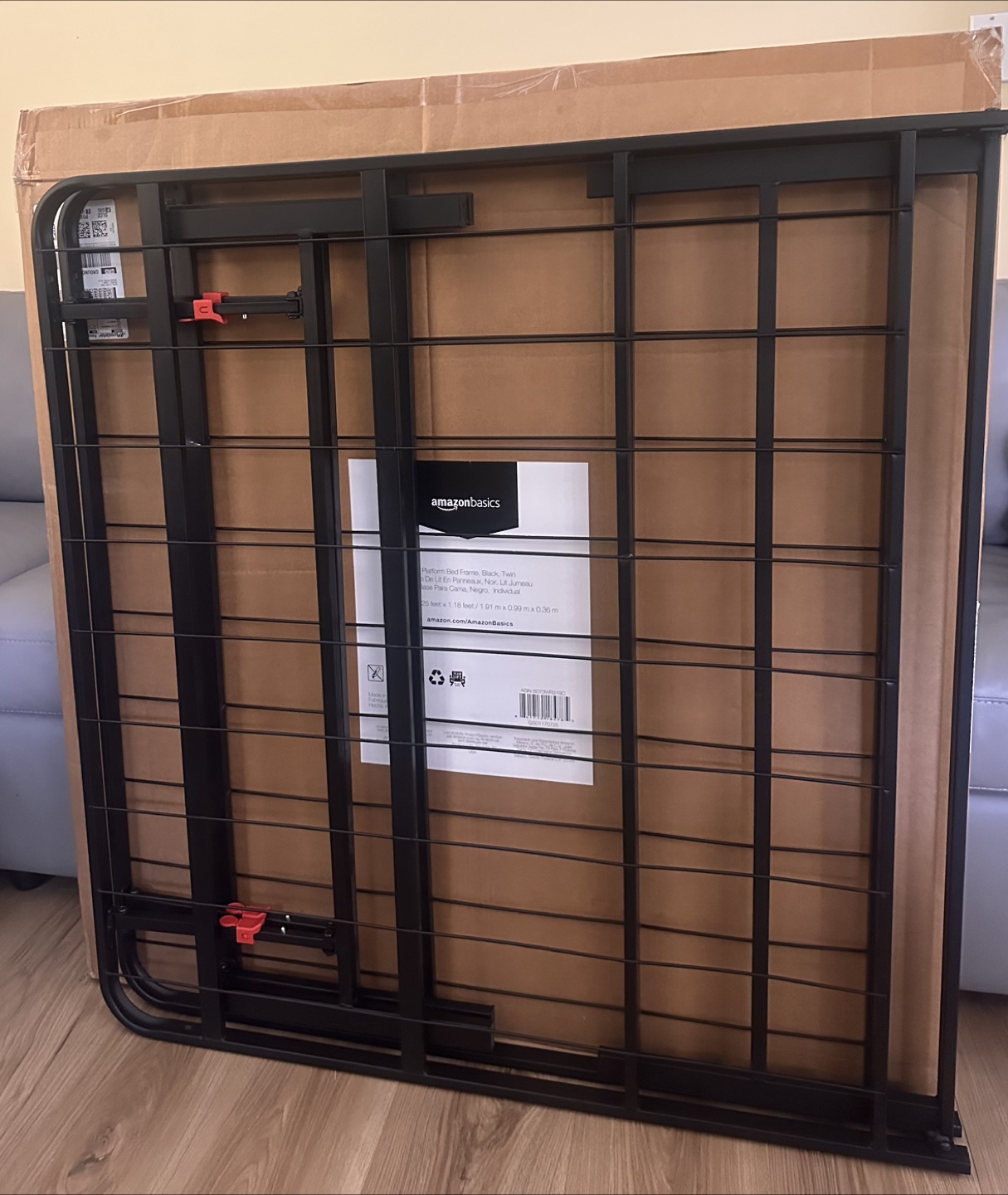 AmazonBasics Foldable Metal Bed Frame - Twin - photo 3