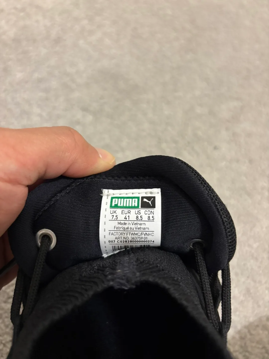 Men 8.5 Puma Tsugi Shinsei Black Shoes image indicator(5)