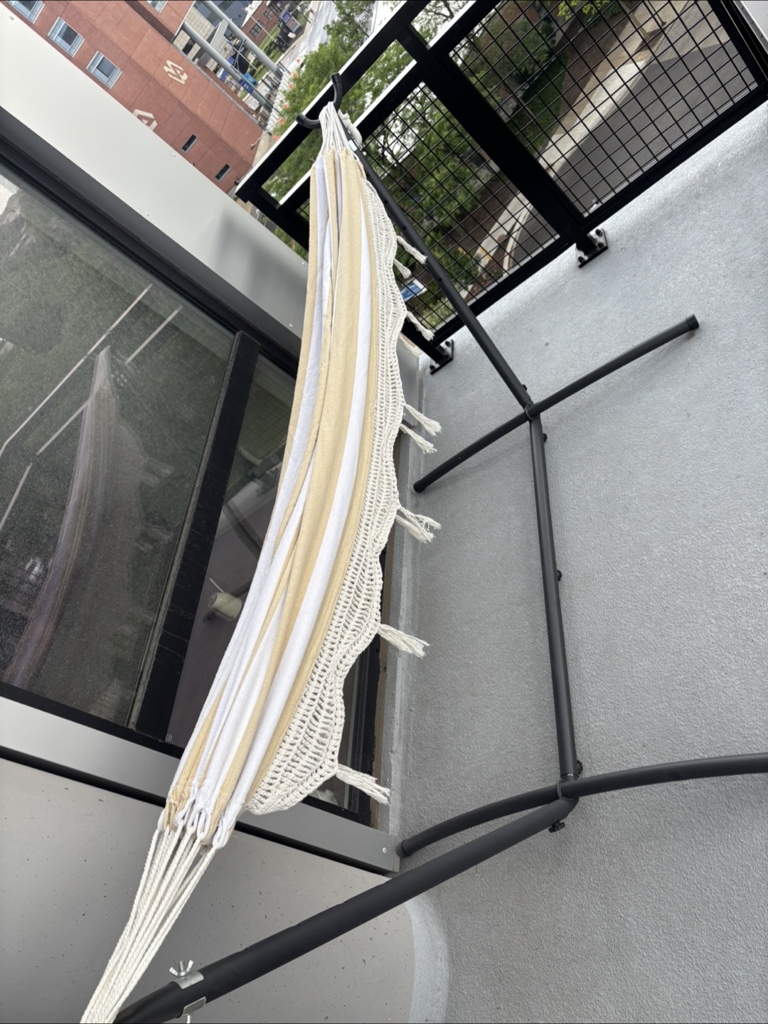 Hammock with Stand - Cream & White - photo 3
