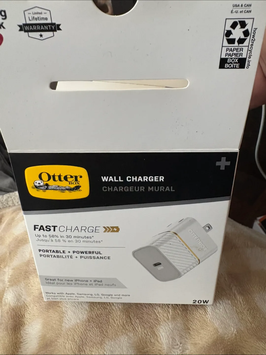 OtterBox 20W USB-C Wall Charger - New in Box! thumbnail