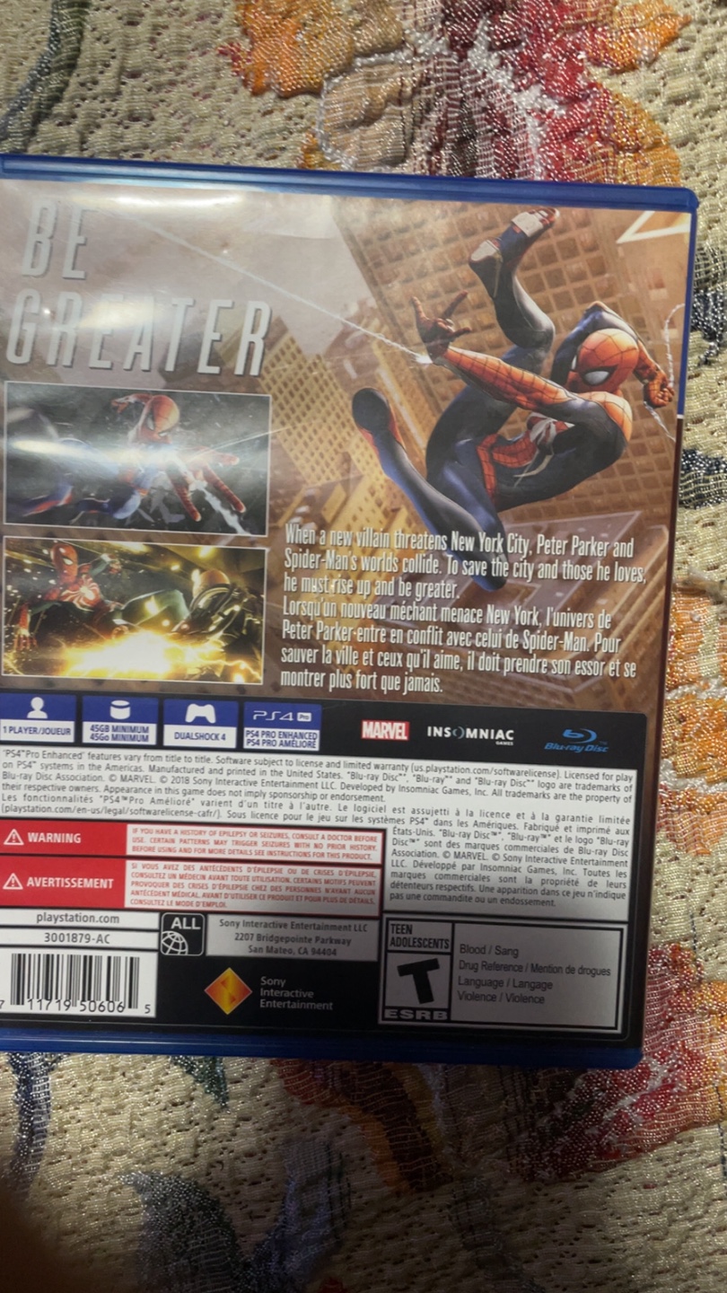Marvel Spider-Man PS4 Game - photo 2