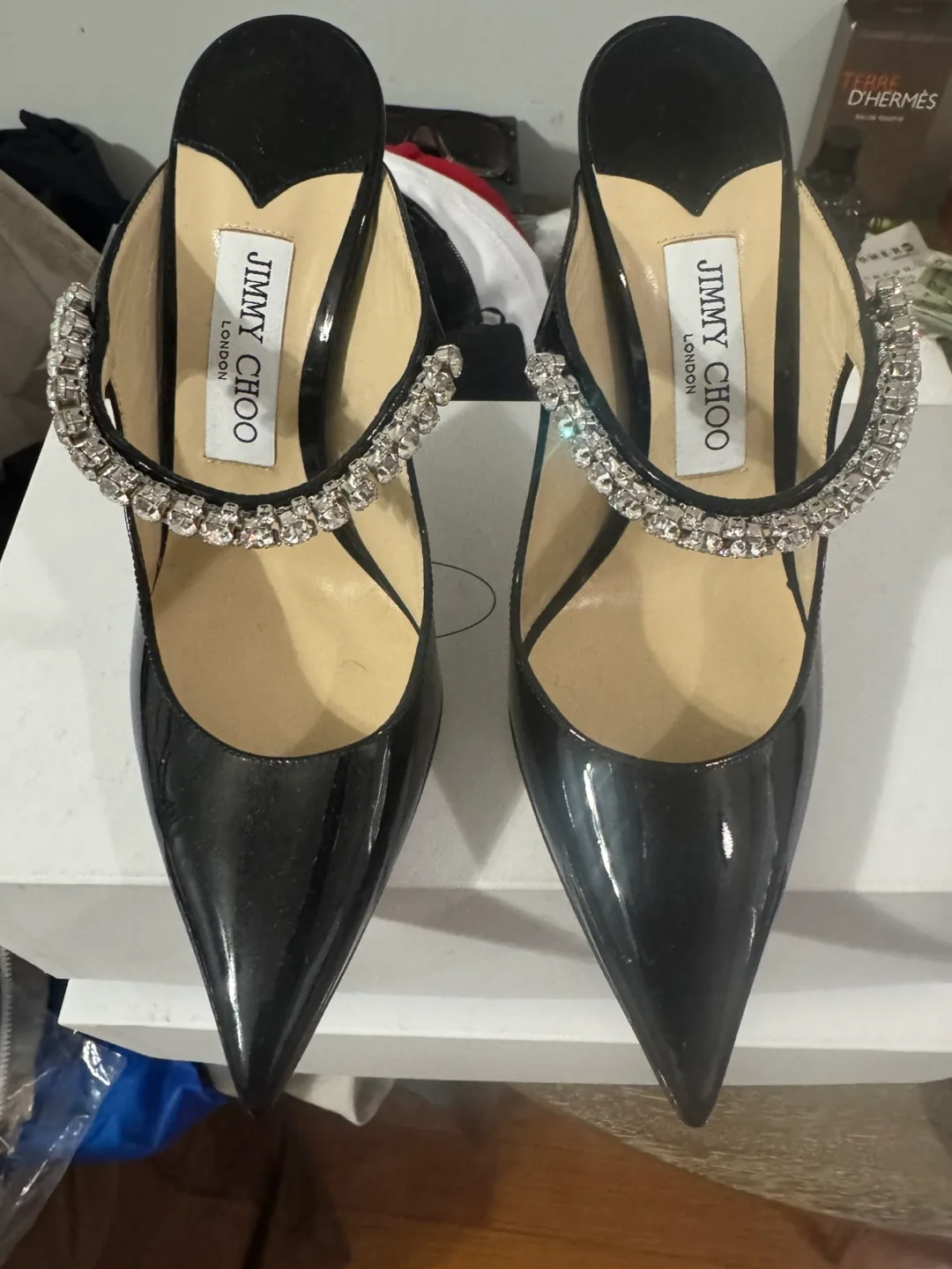 Jimmy Choo Black Heels - Size 37 thumbnail