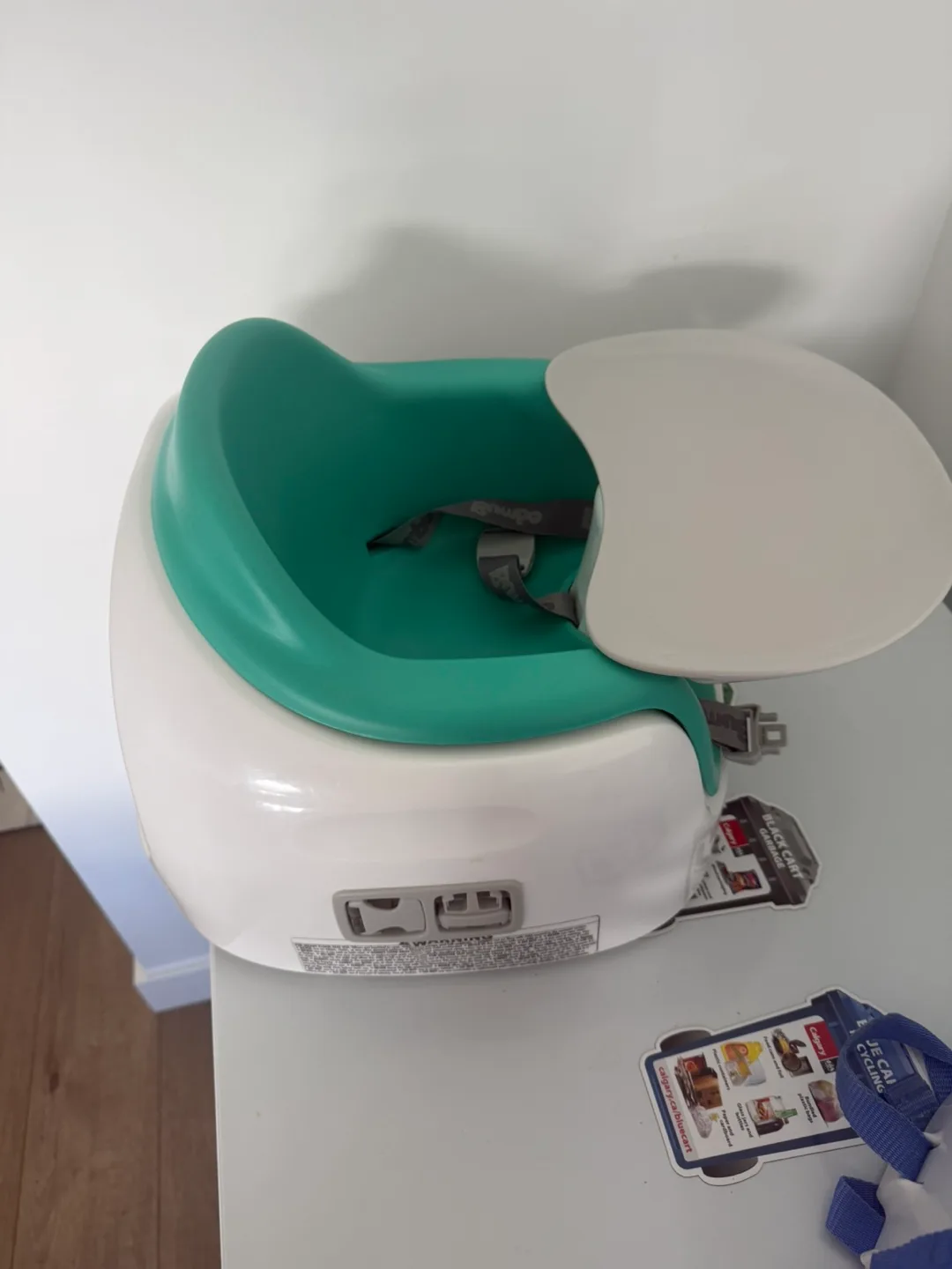 Bumbo Seat with Tray - Green/White image indicator(3)