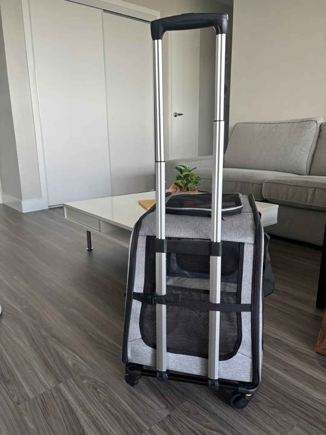 Grey Wheeled Pet Carrier image indicator(3)